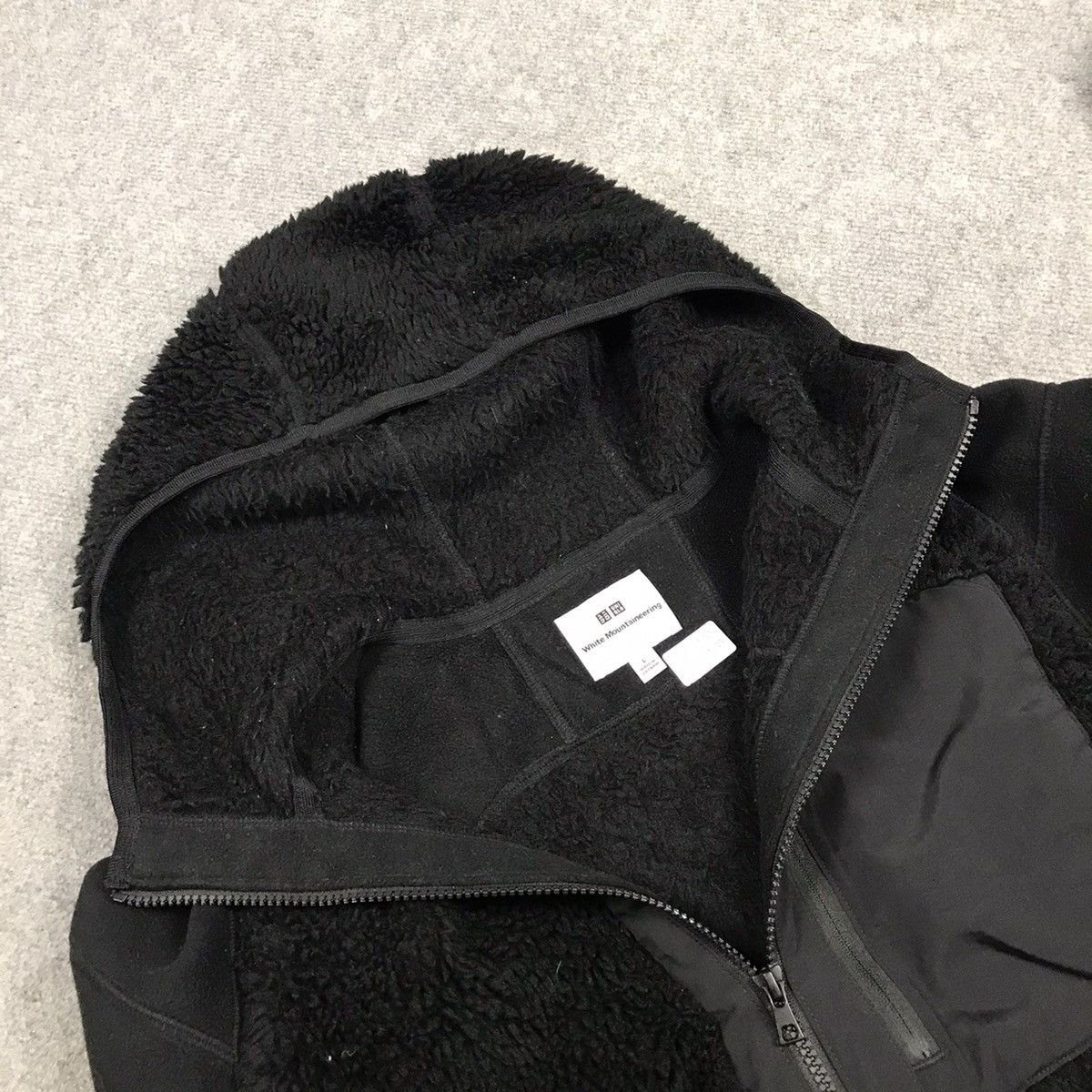 White Mountaineering Uniqlo x white mountaineering Sherpa black jacket Size US L / EU 52-54 / 3 - 9 Thumbnail