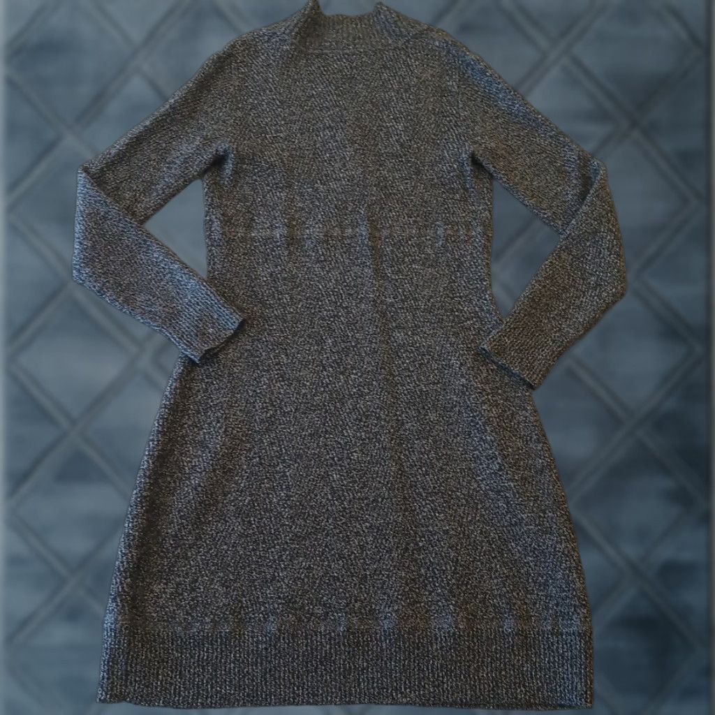 Athleta Athleta Sweater Dress M Gray Long Sleeve Wool Blend Knit Pullover V-Neck Women Size M / US 6-8 / IT 42-44 - 1 Thumbnail