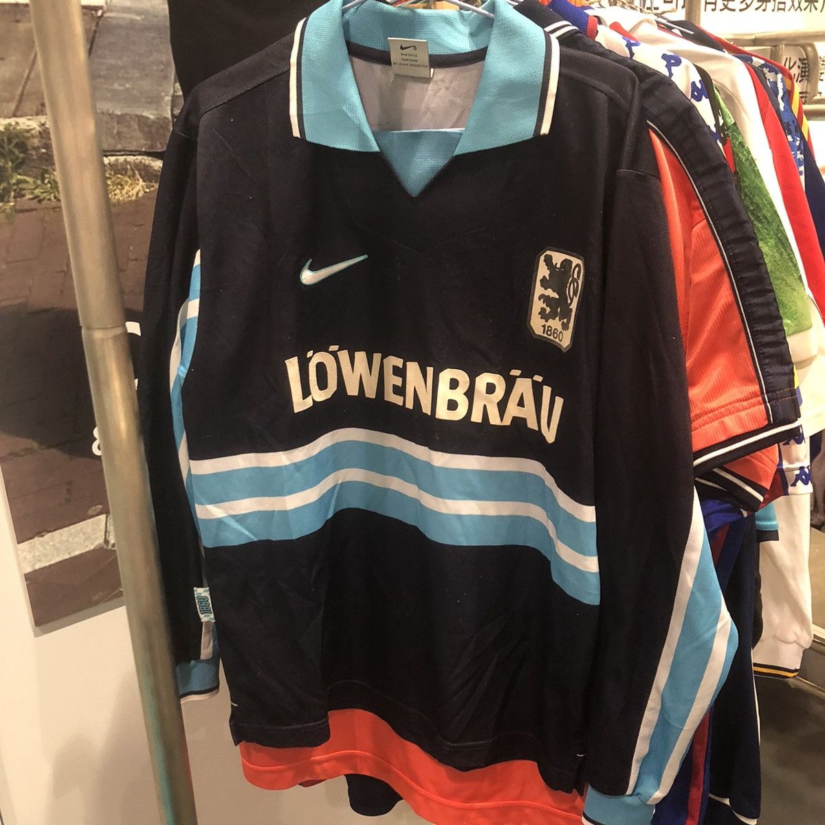 Nike × Vintage 1860 Munich 97/98 Longsleeves away shirt Size US S / EU 44-46 / 1 - 1 Thumbnail