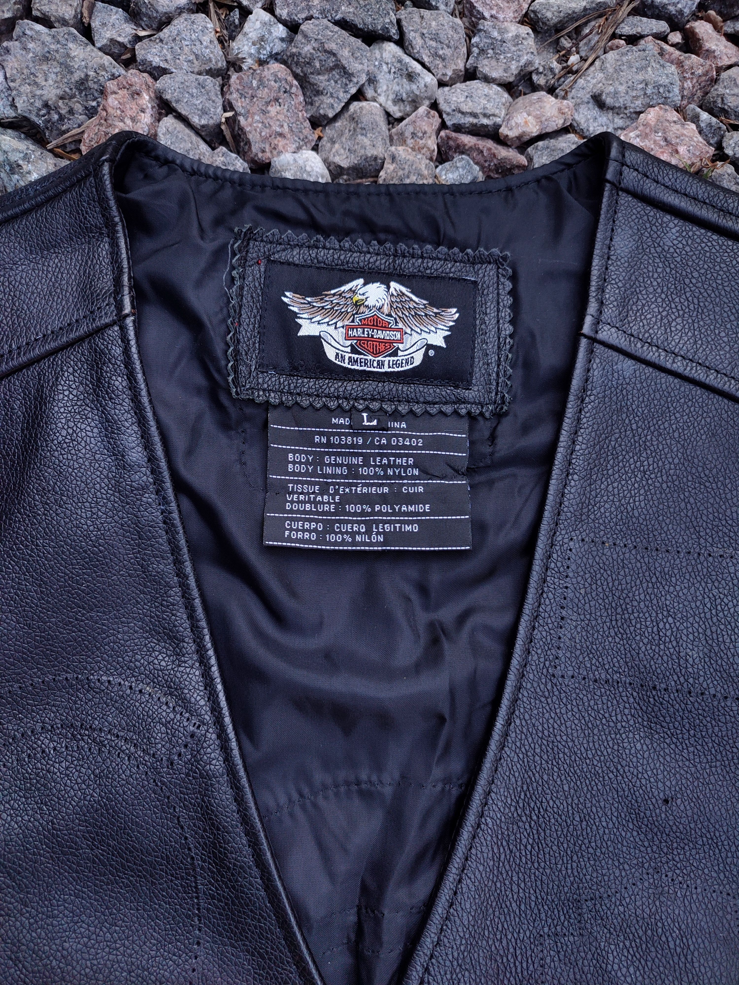 Harley Davidson Harley Davidson Vintage Leather Biker Vest Size US L / EU 52-54 / 3 - 2 Thumbnail