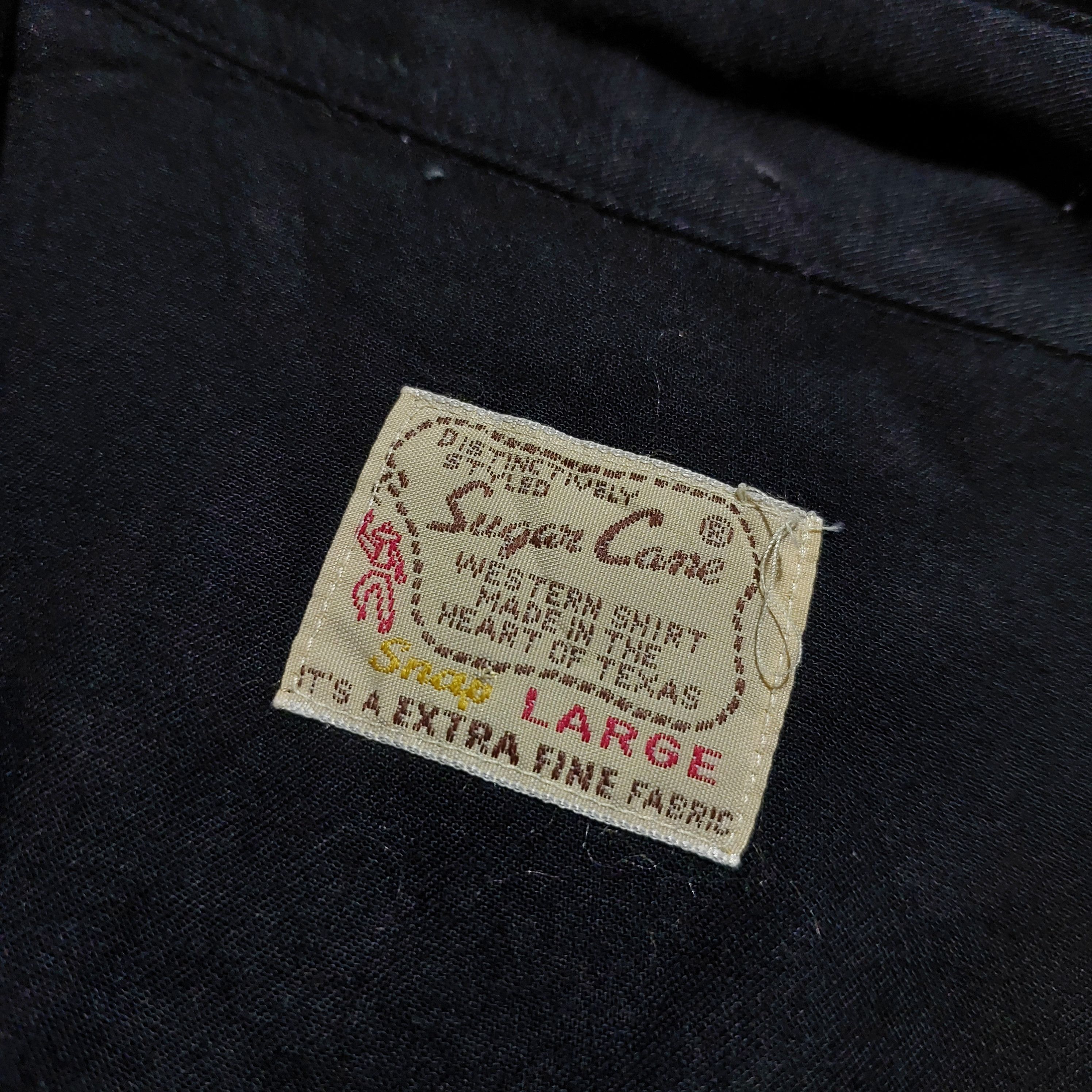 Sugar Cane Sugar Cane pearl buttons Black Western shirt Size US L / EU 52-54 / 3 - 9 Thumbnail