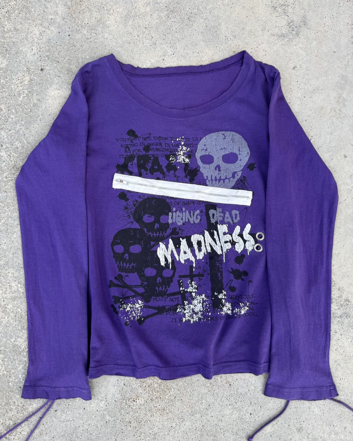14th Addiction Anarchy Gothic Grunge Cross 14addiction Styled T Shirt Size S / US 4 / IT 40 - 4 Thumbnail