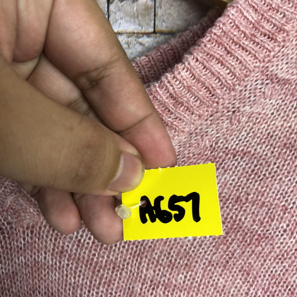 Homespun Knitwear × Japanese Brand Top Valu Pink Knitwear #A657 Size L / US 10 / IT 46 - 9 Thumbnail