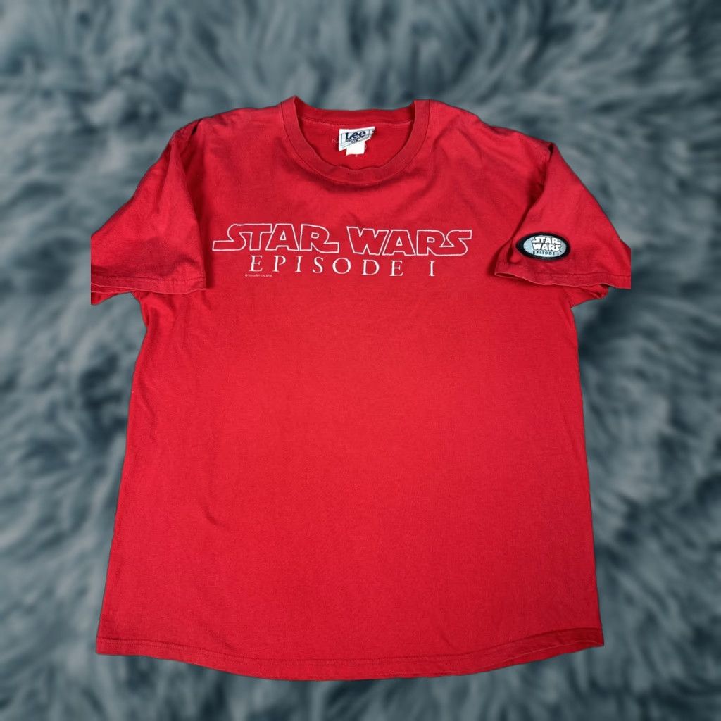 Lee VINTAGE Star Wars Episode 1 1999 Lee Mens Crewneck Promo T Shirt XL Made In USA Red Mens Version? Size US XL / EU 56 / 4 - 1 Thumbnail