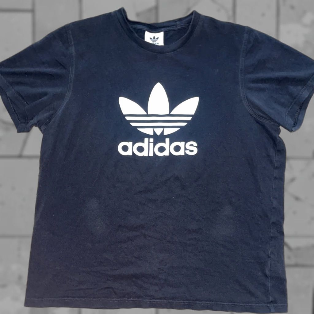 Adidas Adidas T-Shirt Mens M Black Logo Regular Size Black Size US M / EU 48-50 / 2 - 1 Thumbnail