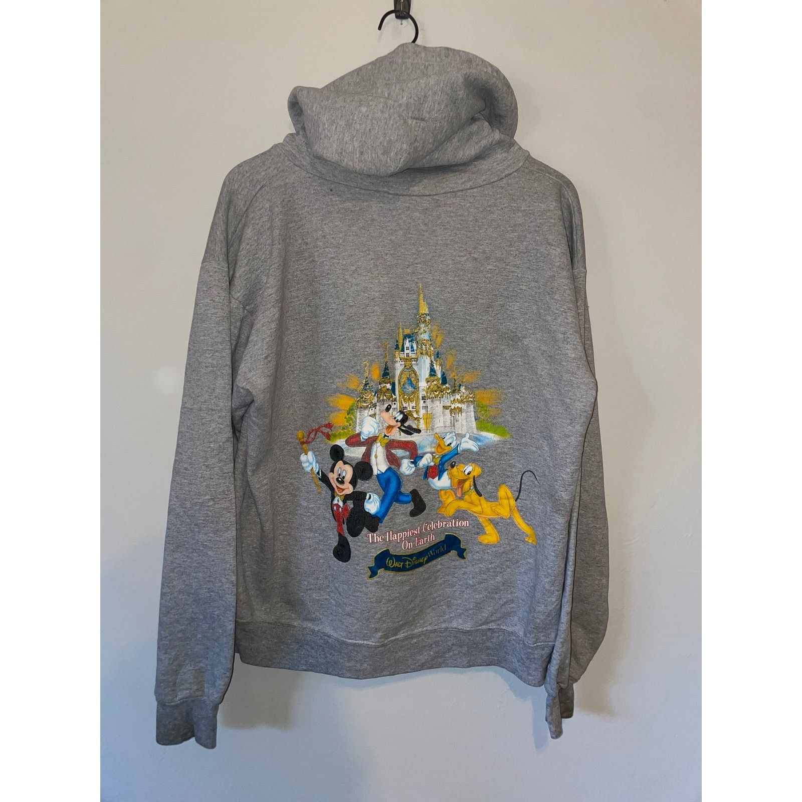 Disney Vintage Walt Disney World Hoodie Gray Ful Zip Jacket VTG XL Size US XL / EU 56 / 4 - 6 Thumbnail