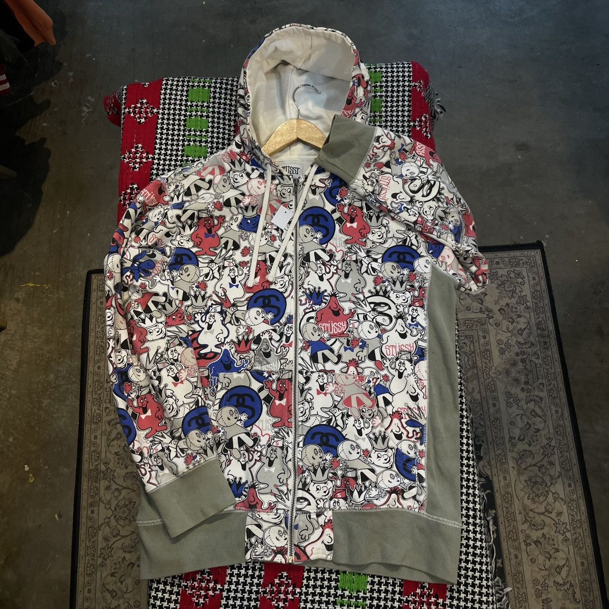 Stussy Vintage 2000s Stussy X Futura All Over Print Hoodie | Grailed