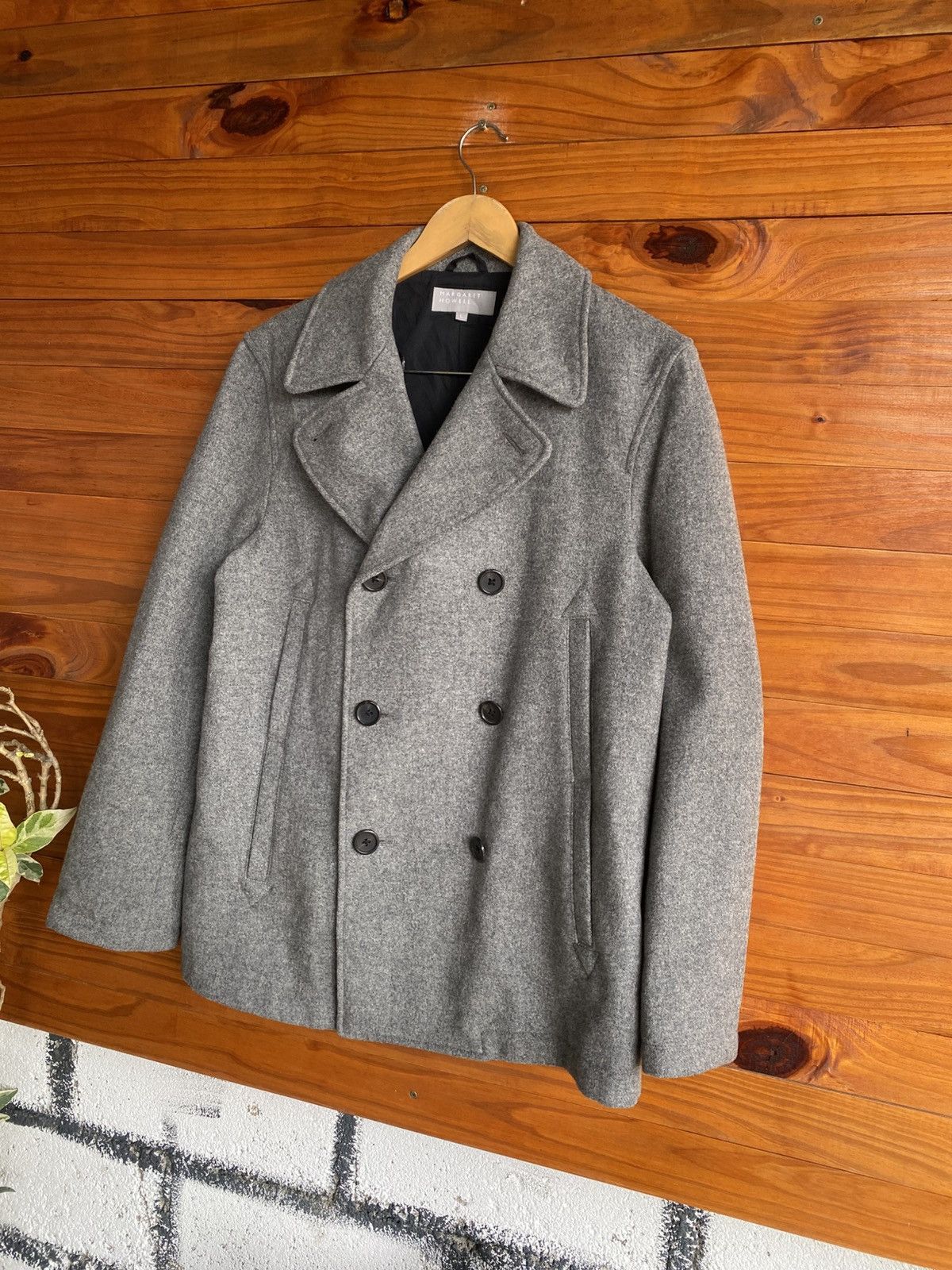 Margaret Howell Margaret Howell Grey Wool Pea Coat Japanese Minimalist Size US L / EU 52-54 / 3 - 4 Thumbnail