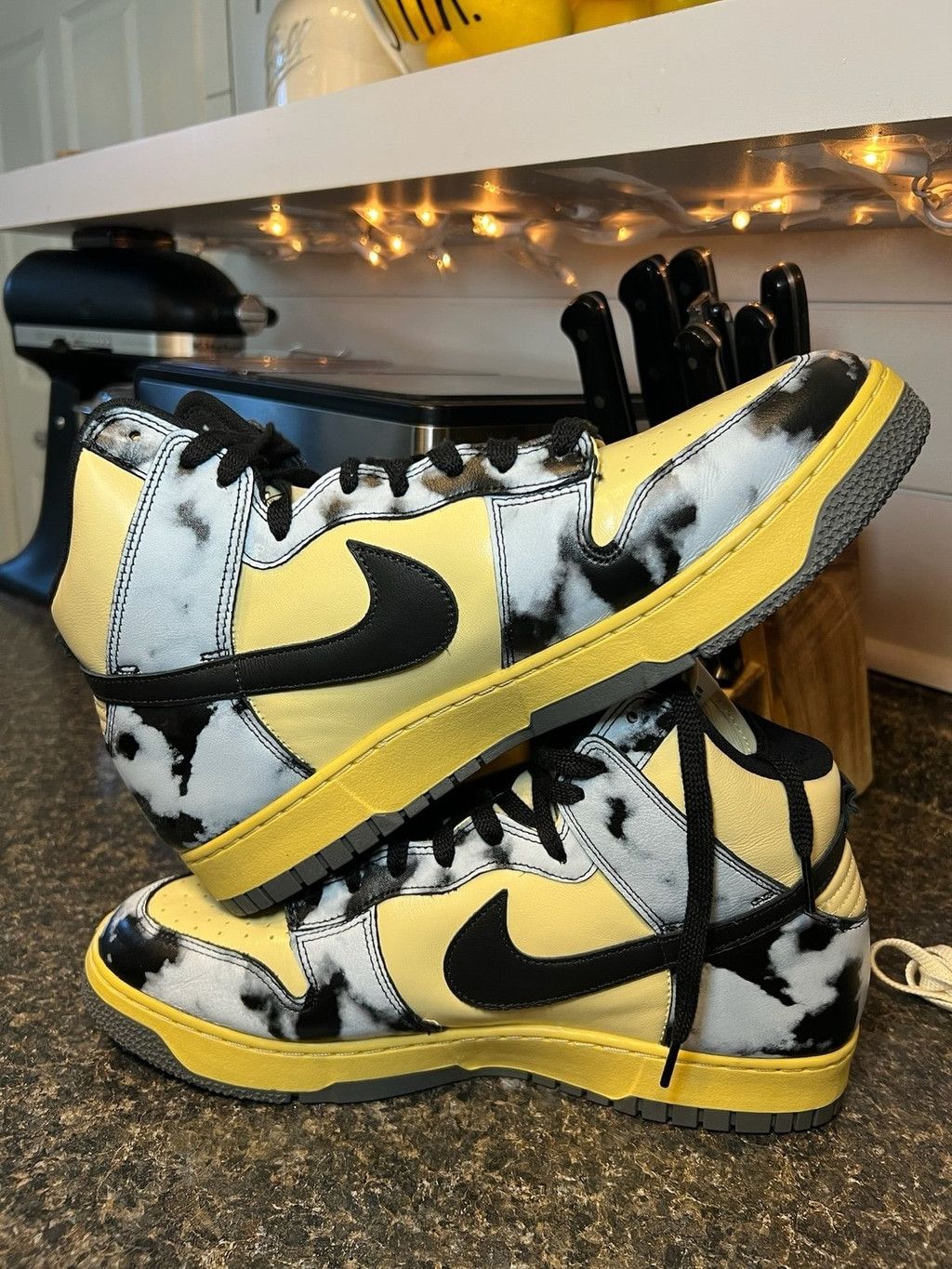 Nike Nike Dunk High 1985 SP "Black Acid Wash" Sneakers Size US 13 / EU 46 - 11 Thumbnail