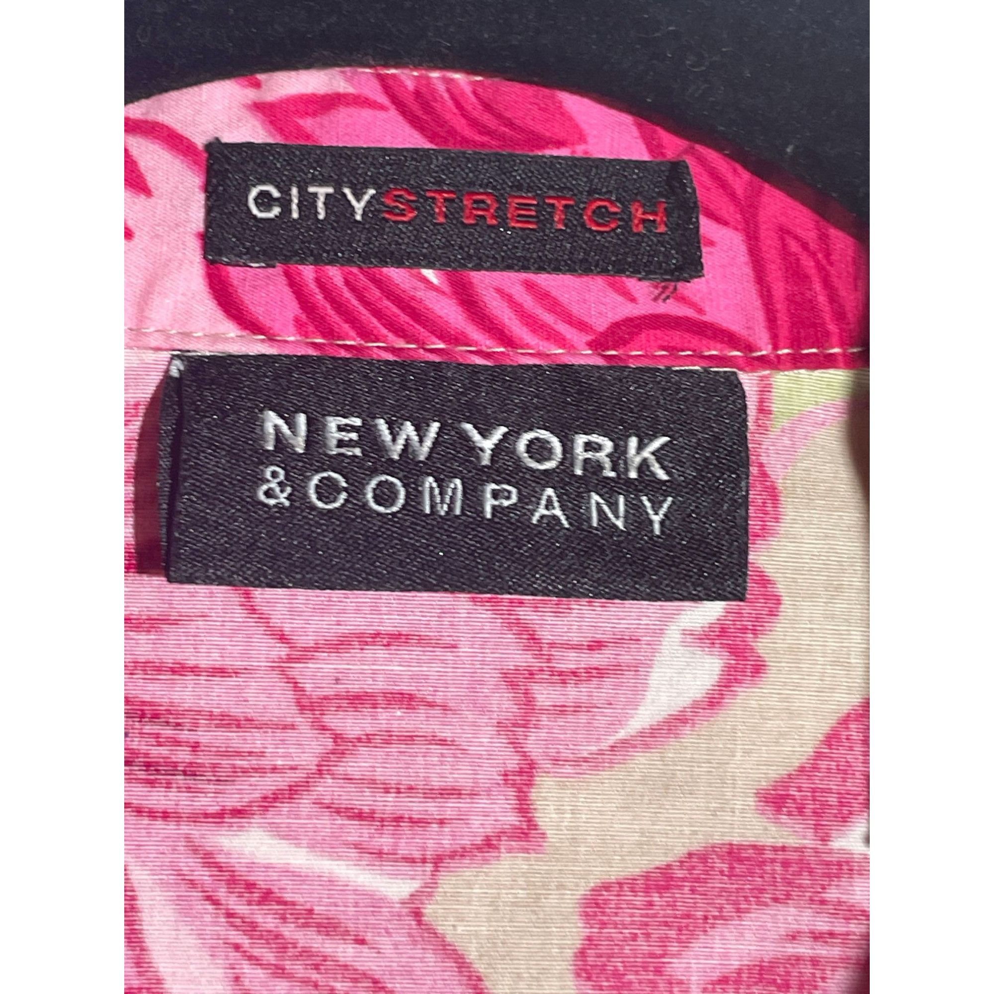 Other NY&Co Lg Tropical Tie Front Top Size L / US 10 / IT 46 - 13 Thumbnail