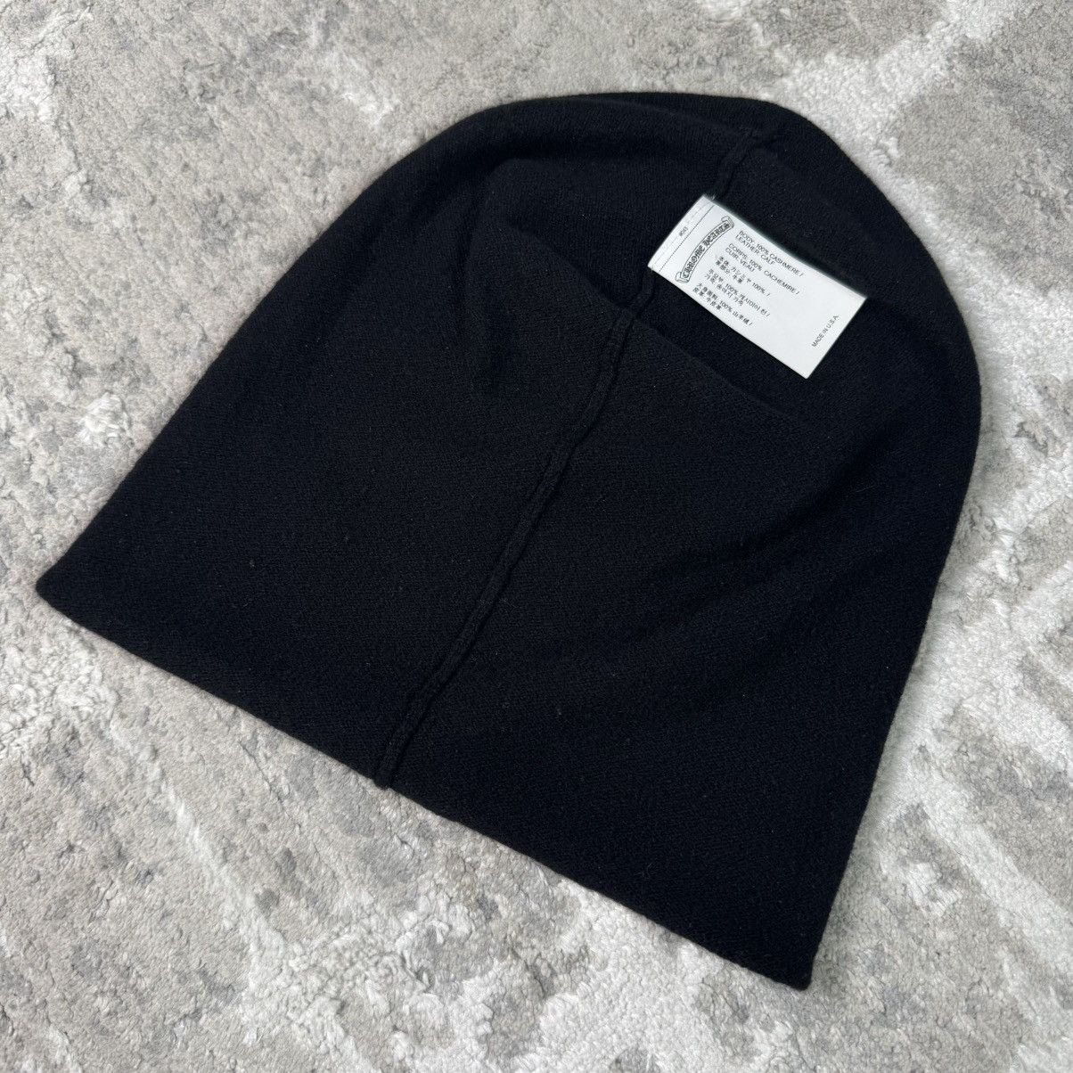 Chrome Hearts Triple cross leather patch cashmere ski mask beanie Size ONE SIZE - 8 Thumbnail