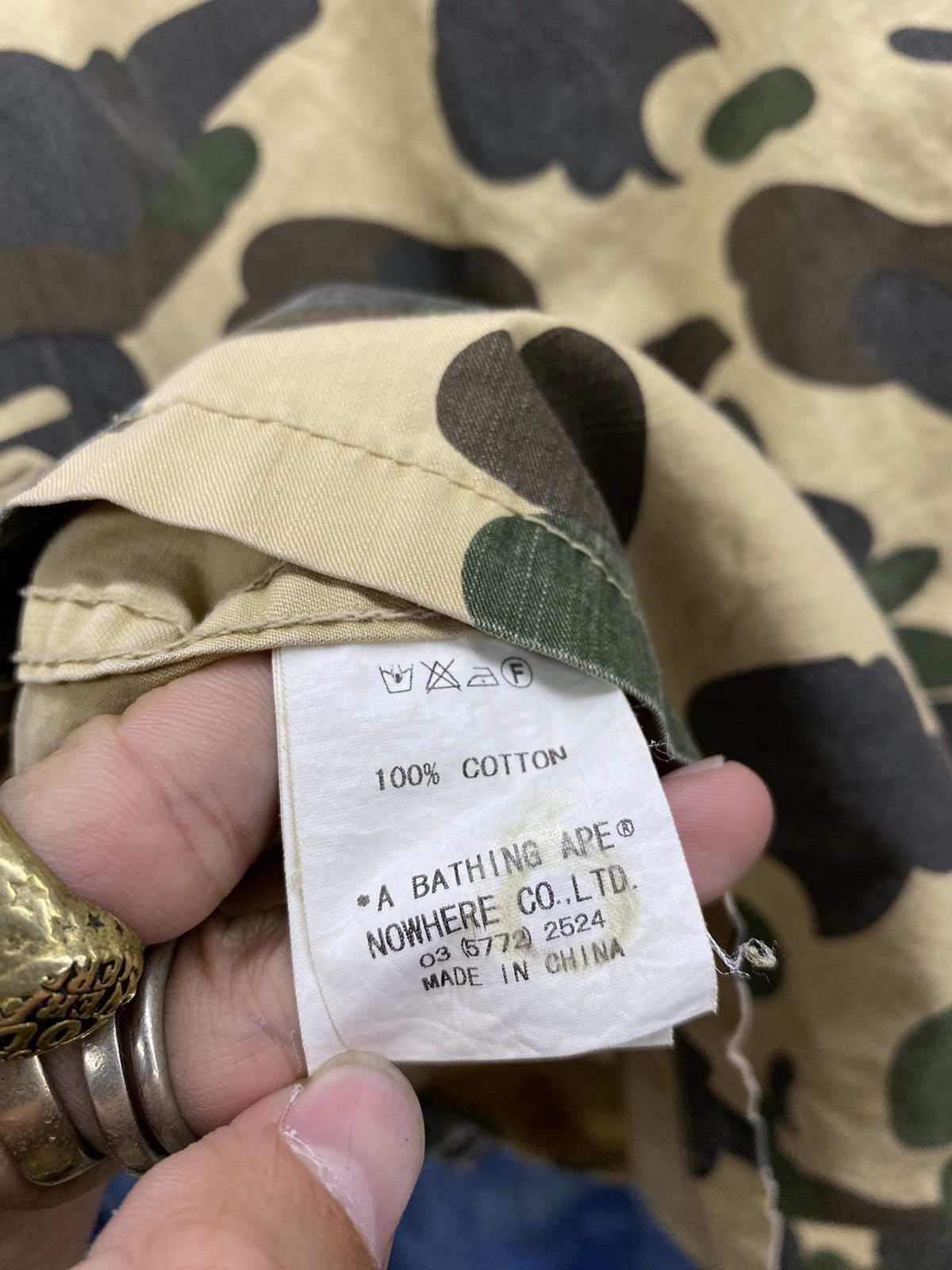 Bape × Vintage 1st bape military camo shirt a s n k a Size US M / EU 48-50 / 2 - 10 Thumbnail