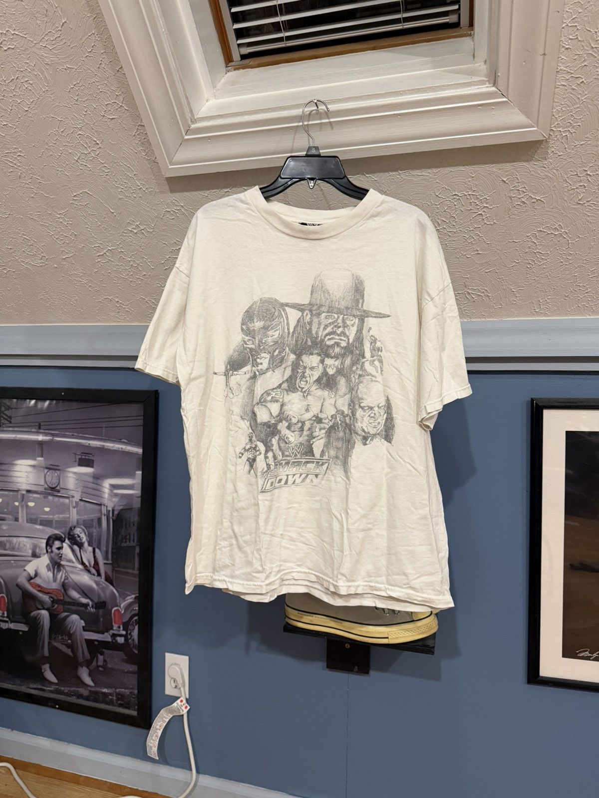 WWE Vintage WWE smackdown wrestling shirt Size US XL / EU 56 / 4 - 1 Thumbnail