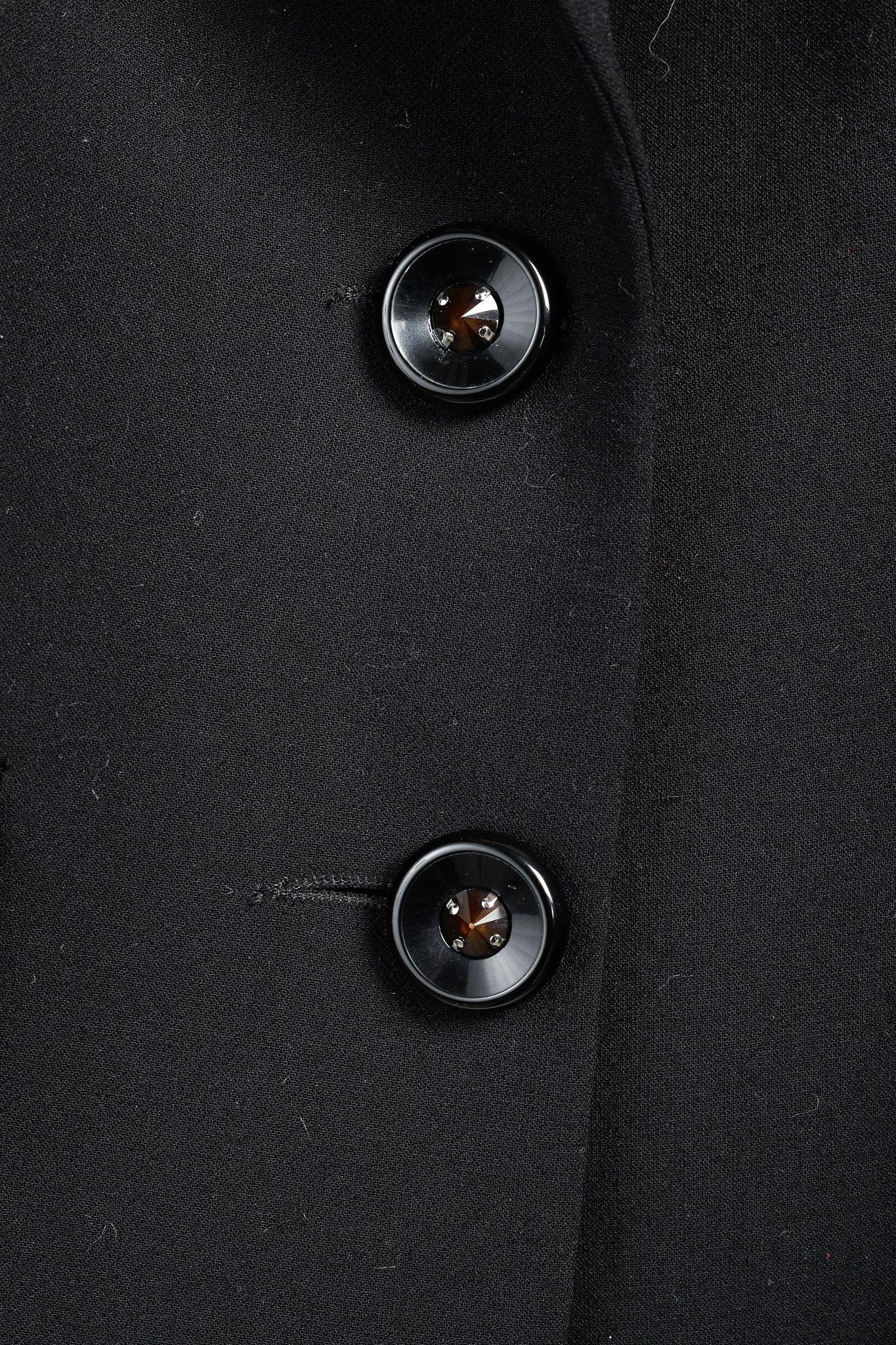 Designer Ursula H Paris Silver Studded Black Blazer Size XS / US 0-2 / IT 36-38 - 9 Thumbnail