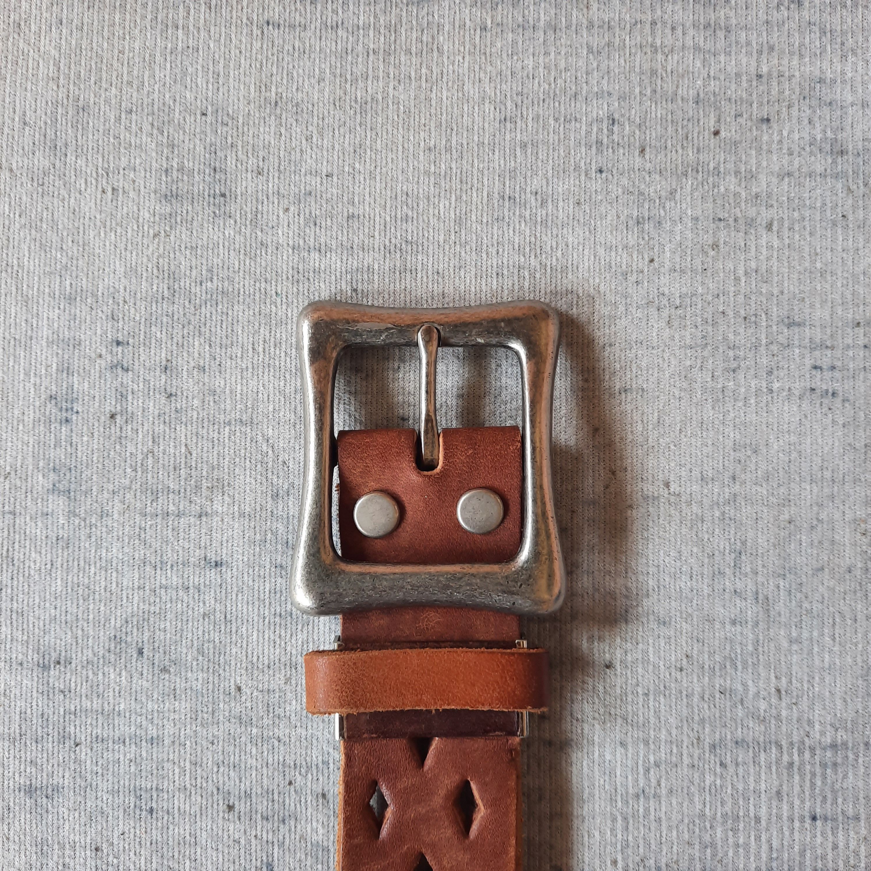 PPFM 🌸 Garrison japanese pettern design ninja leather belt Size ONE SIZE - 2 Thumbnail