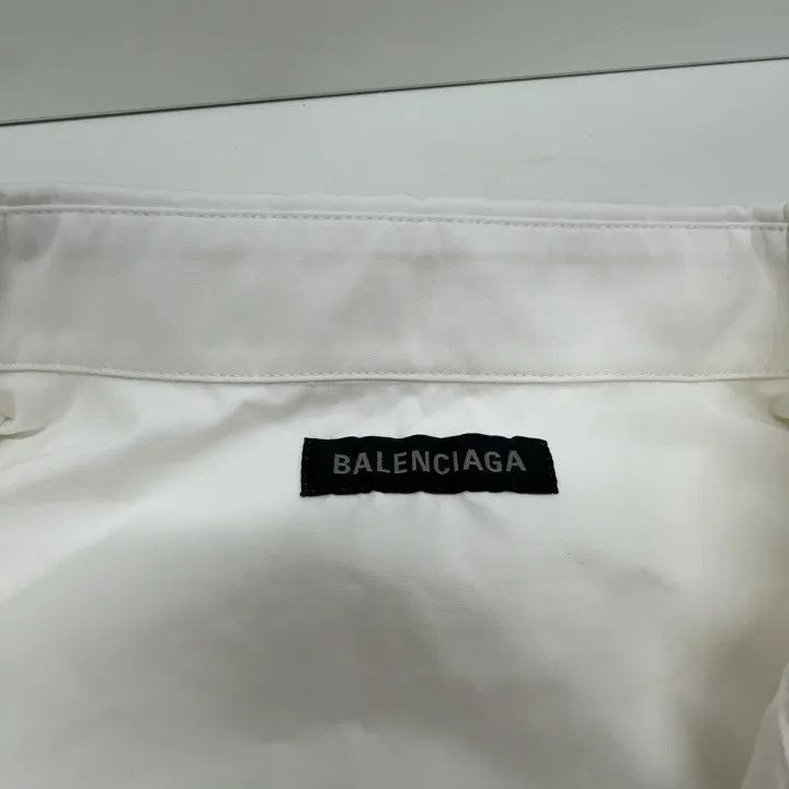 Balenciaga Balenciaga Balenciaga Long Sleeve White Shirt for Men -250 Size US M / EU 48-50 / 2 - 4 Thumbnail