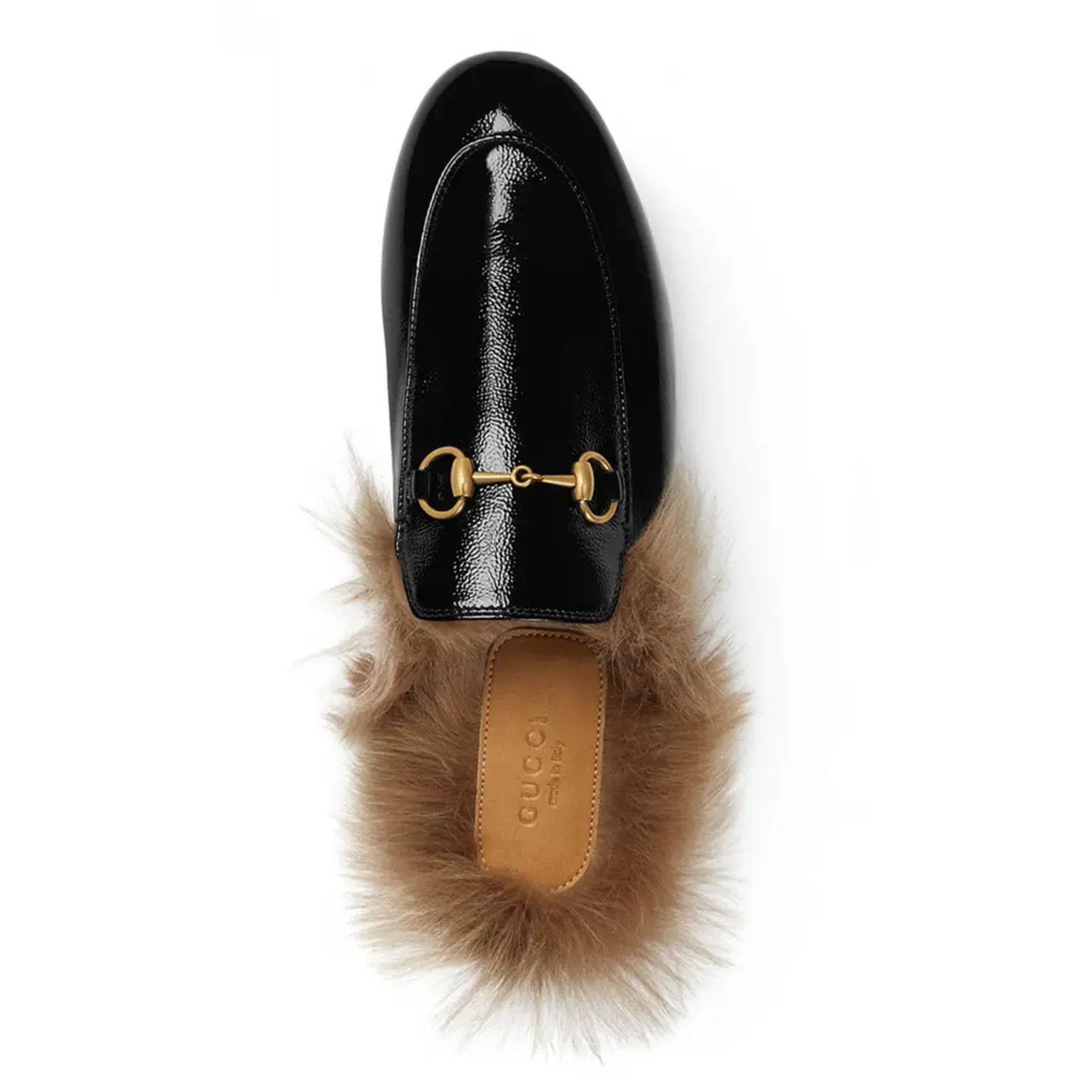 Gucci Gucci Princetown Black Patent Leather Fur Loafer Slide Slip Size US 6 / IT 36 - 6 Thumbnail