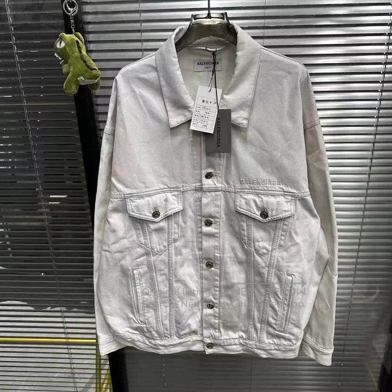 Balenciaga Balenciaga Chest letter logo denim jacket Size US XS / EU 42 / 0 - 1 Thumbnail