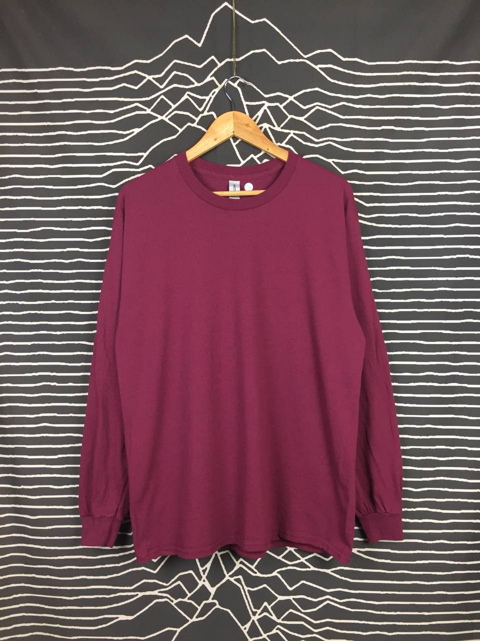 Gildan × Vintage Gildan Plain Casual Essential Longsleeve Tee Size US L / EU 52-54 / 3 - 1 Thumbnail