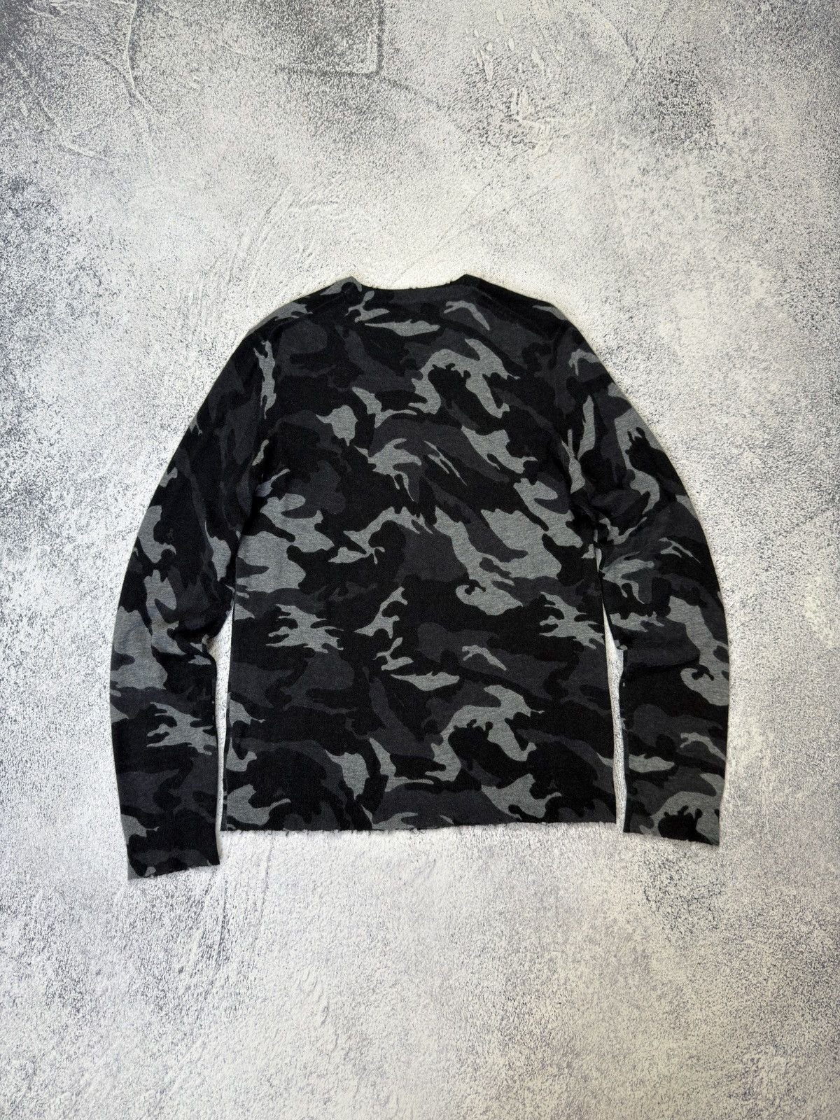 Zadig & Voltaire ZADIG & VOLTAIRE GREY CAMOUFLAGE CASHMERE CREWNECK JUMPER Size US M / EU 48-50 / 2 - 12 Thumbnail