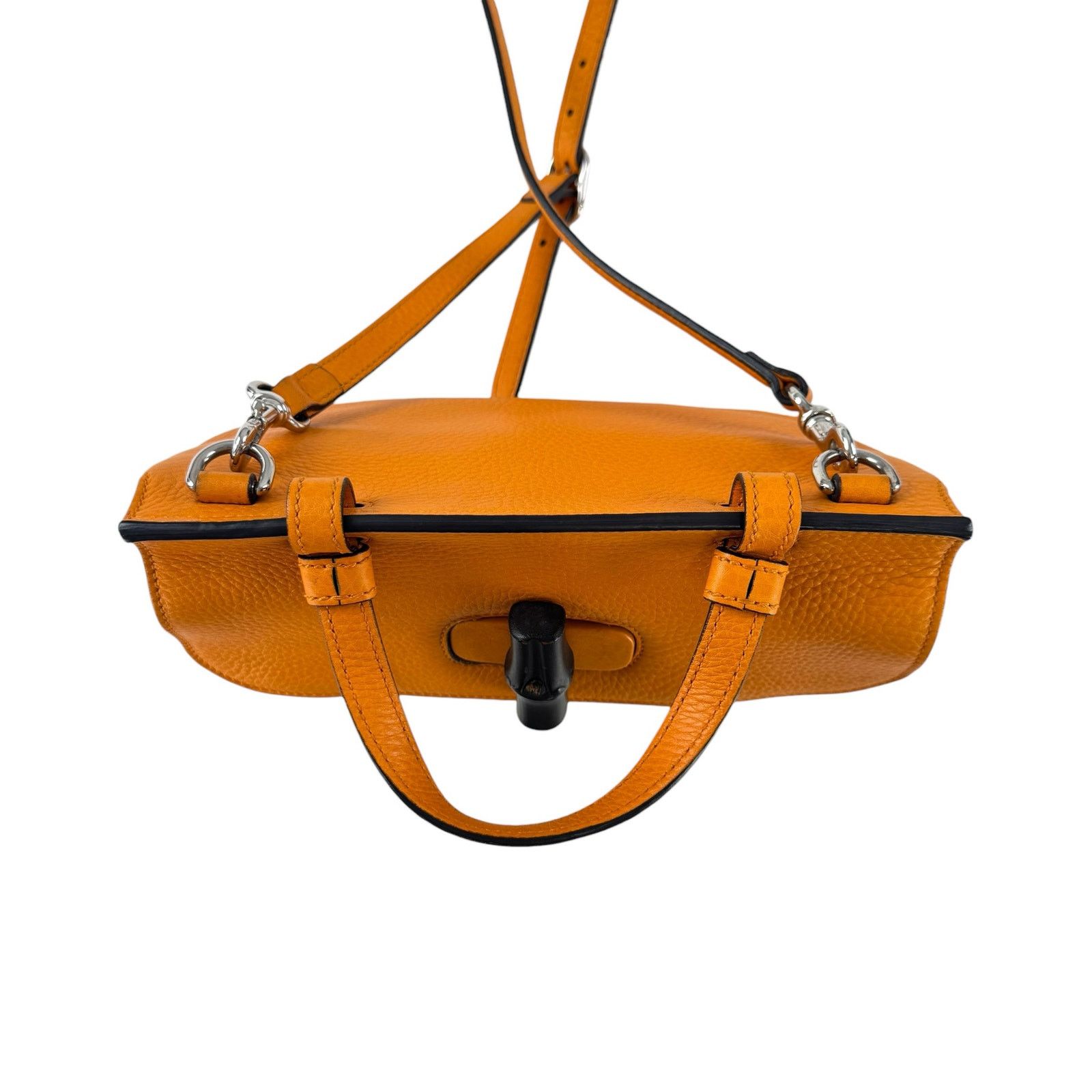 Gucci Gucci Orange Bamboo Two-Way Bag Size ONE SIZE - 7 Thumbnail
