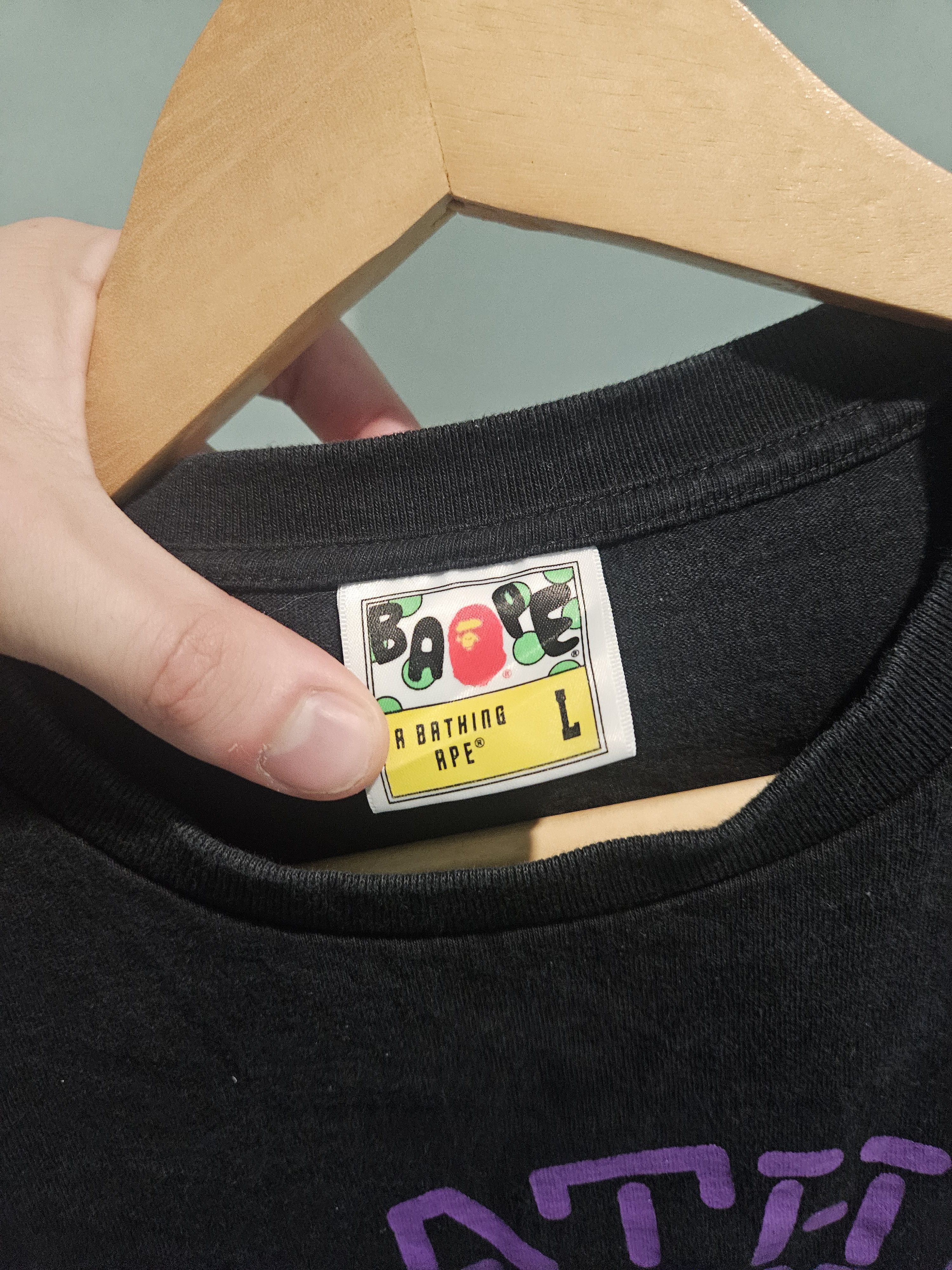 Bape Neon Sign College Logo Black T Shirt Size US L / EU 52-54 / 3 - 5 Thumbnail