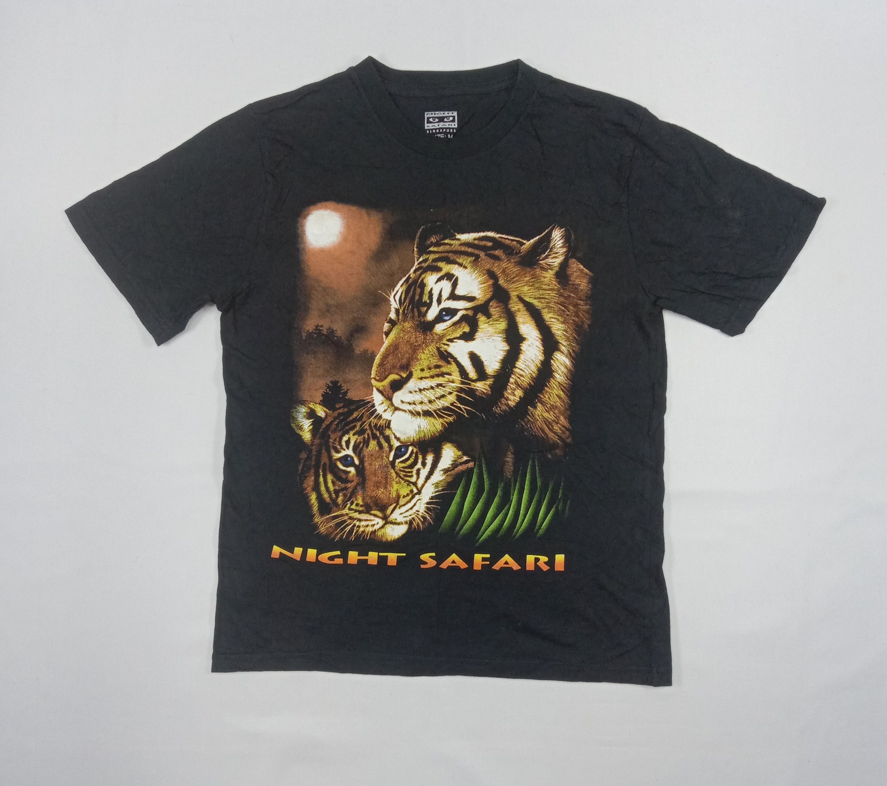 Japanese Brand Vintage Night Safari Tigers T Shirt Size US M / EU 48-50 / 2 - 1 Thumbnail
