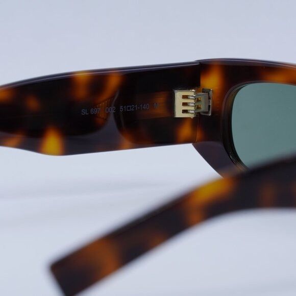 Saint Laurent Paris 🕶️ New Saint Laurent SL697 002 Sunglasses - Shiny Havana Size ONE SIZE - 10 Thumbnail