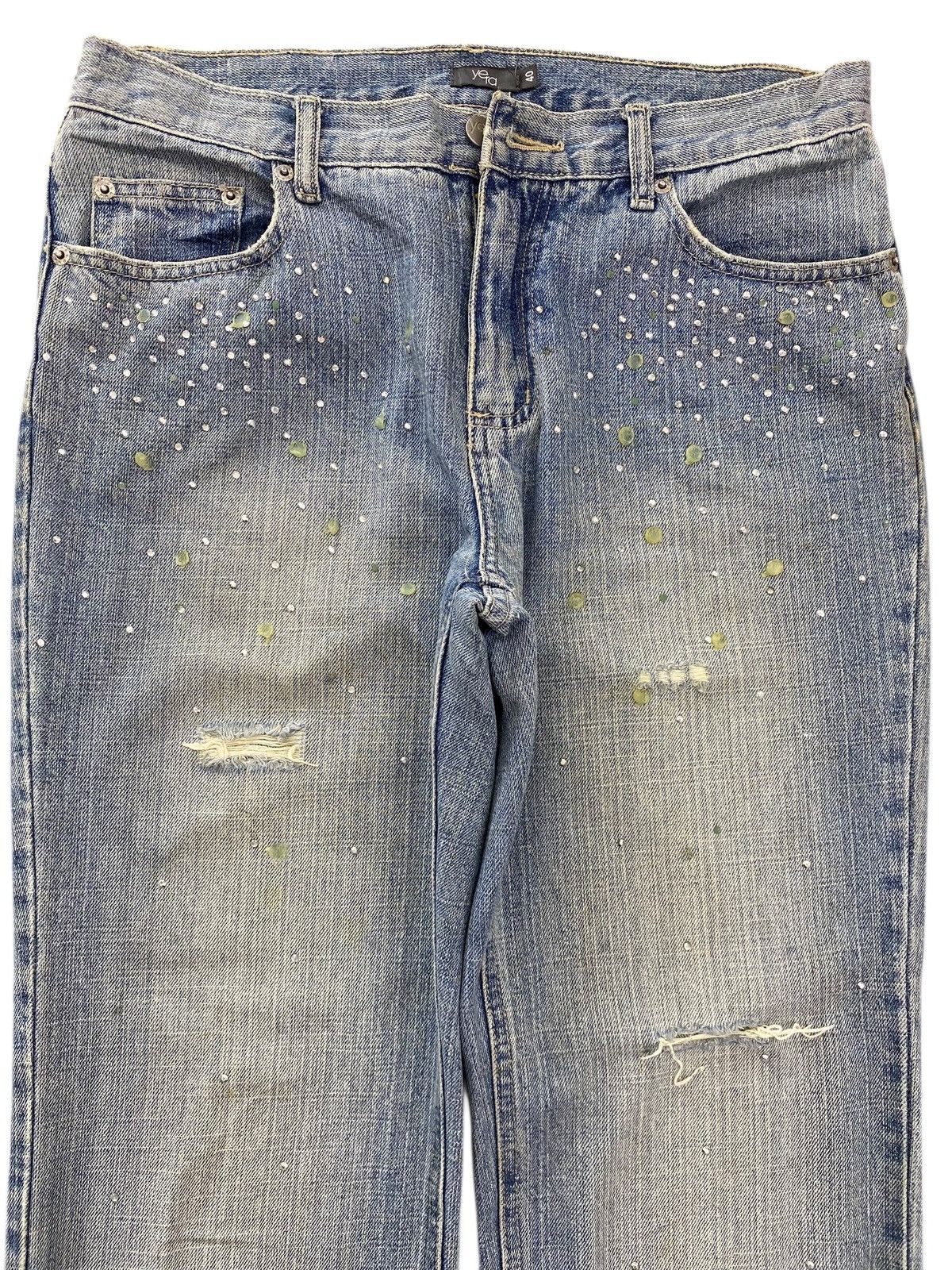Japanese Brand Japanese Brand Light Wash Style Boot Cut Leg Jeans Size US 31 - 2 Thumbnail