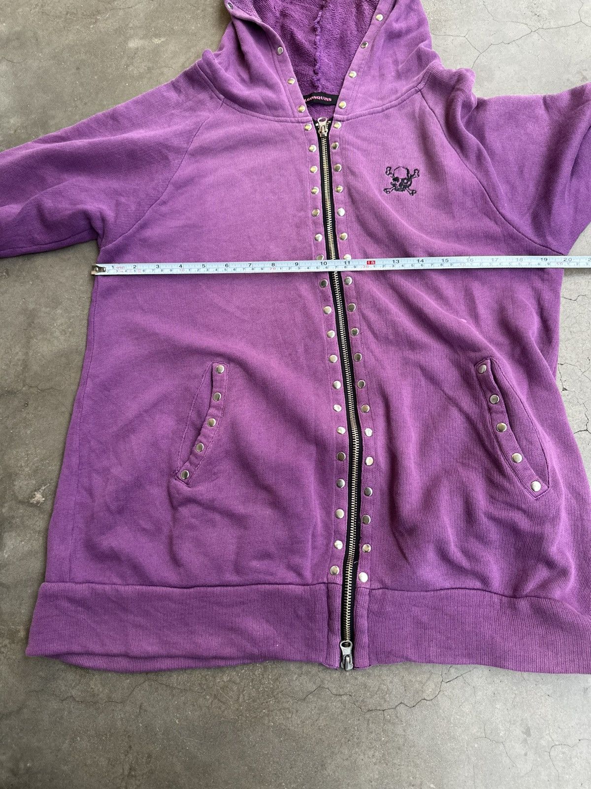 20471120 Algonquins Seditionaries Studded Distressed Hoodie Size US M / EU 48-50 / 2 - 8 Thumbnail