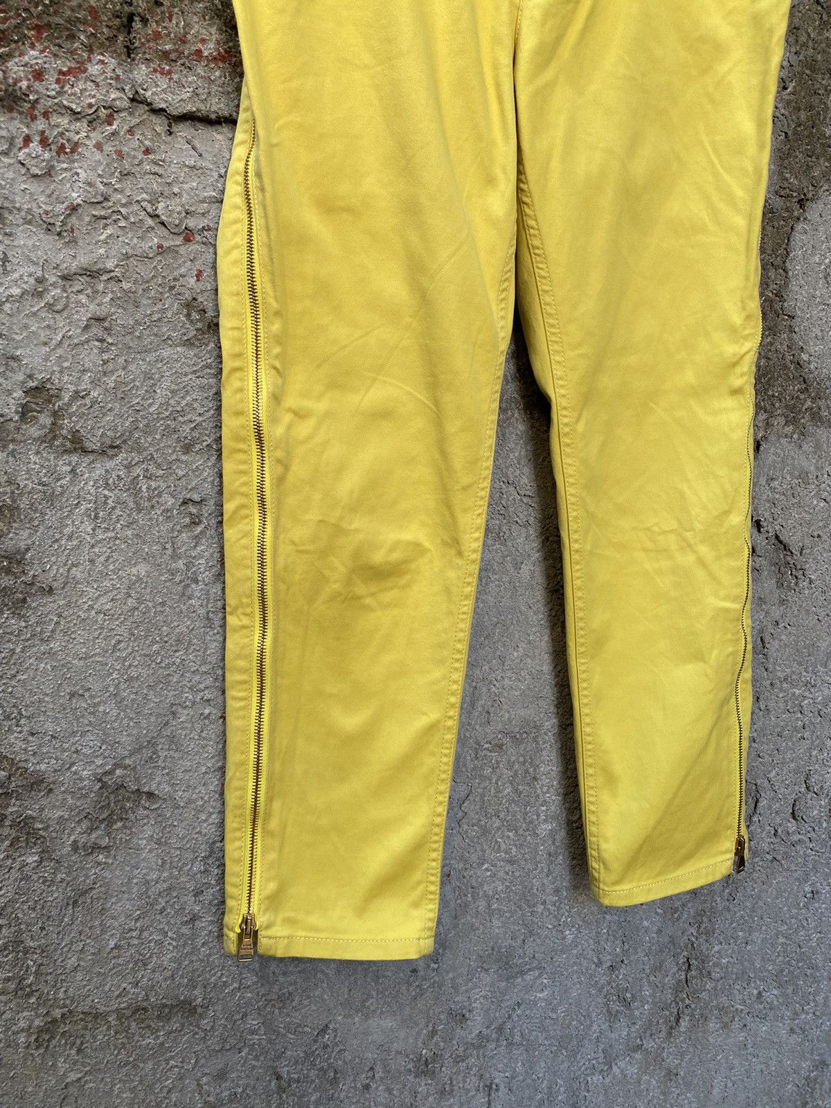 Louis Vuitton Yellow Side Zip Detail Jeans Size 27" / US 4 / IT 40 - 3 Thumbnail