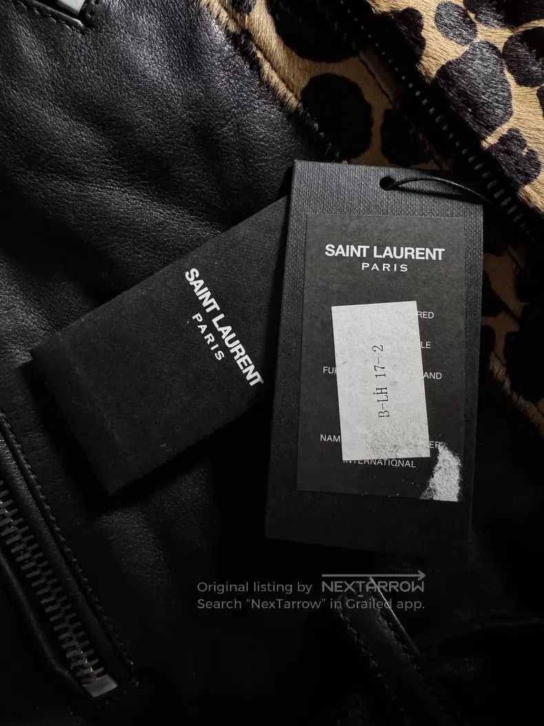 Saint Laurent Paris Saint Laurent Paris Leopard Print Biker Jacket Size US M / EU 48-50 / 2 - 5 Thumbnail