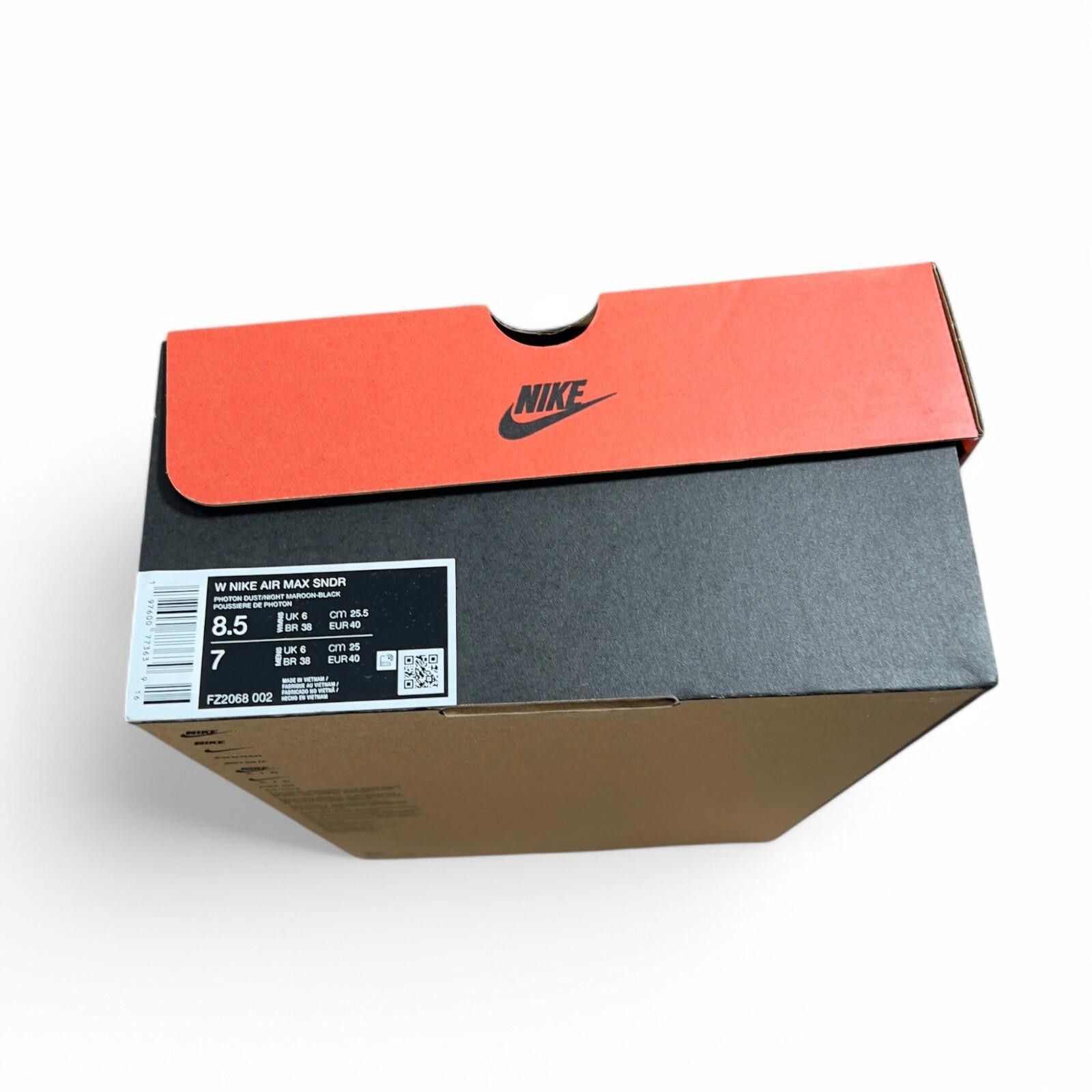 Nike 💥 Nike Air Max SNDR UK 6 Photon Dust Night Maroon Zip-Up Size US 8.5 / IT 38.5 - 6 Thumbnail