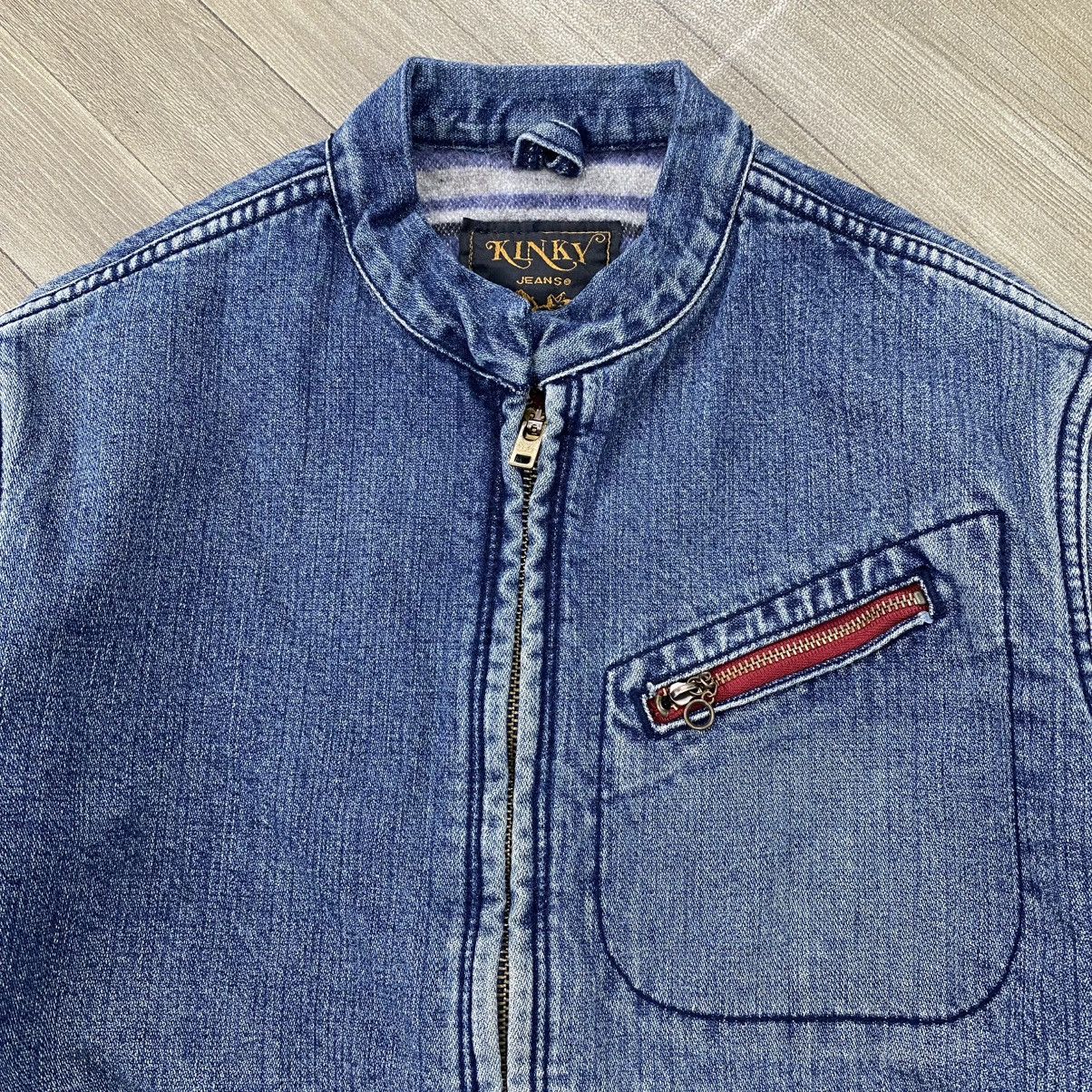 Hysteric Glamour 2000s Hysteric Glamour Kinky Blanket Denim Work Jacket Size US S / EU 44-46 / 1 - 3 Thumbnail