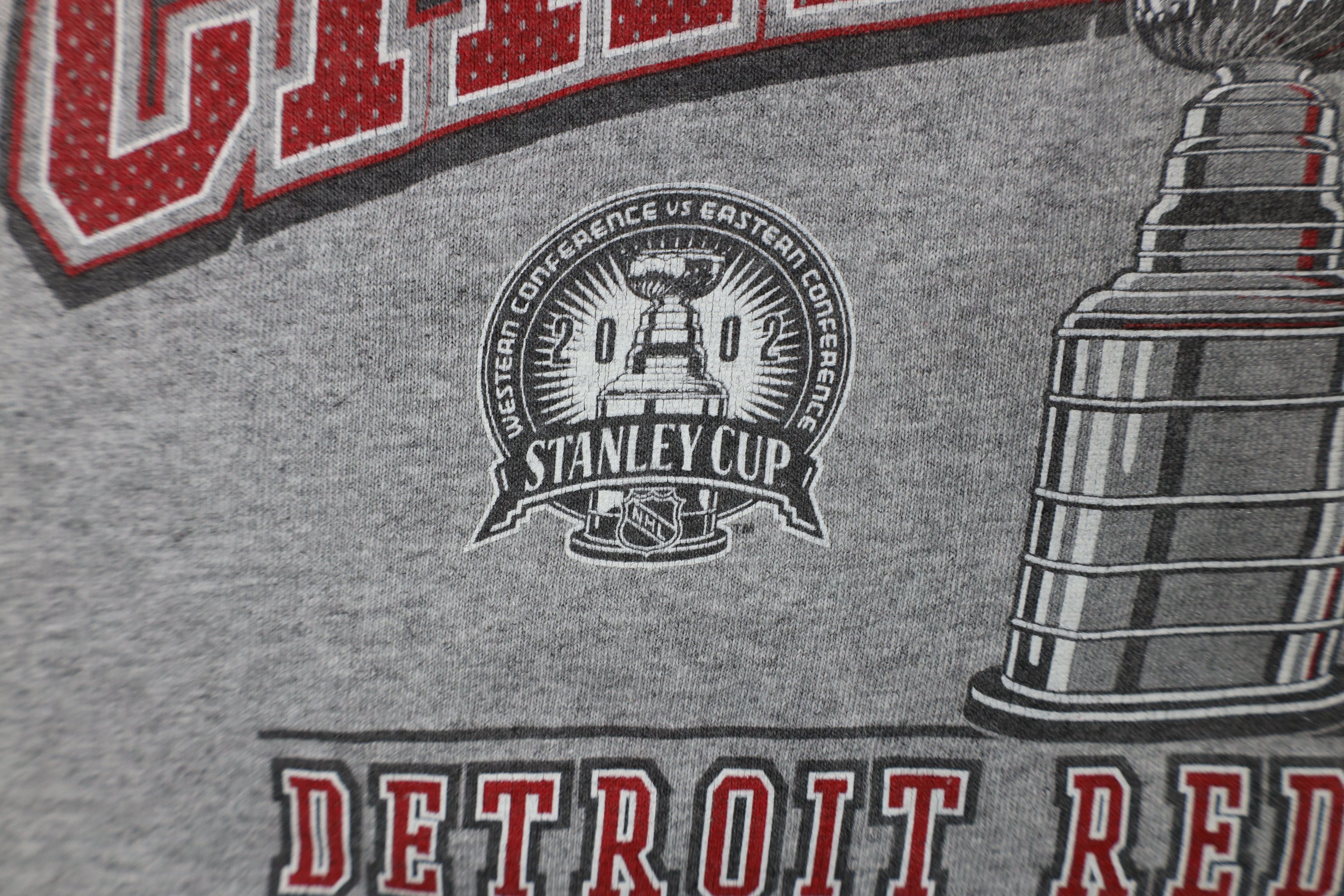 Vintage Vintage Y2K 2002 Detroit Red Wings Hockey T-Shirt Gray Size US L / EU 52-54 / 3 - 5 Thumbnail