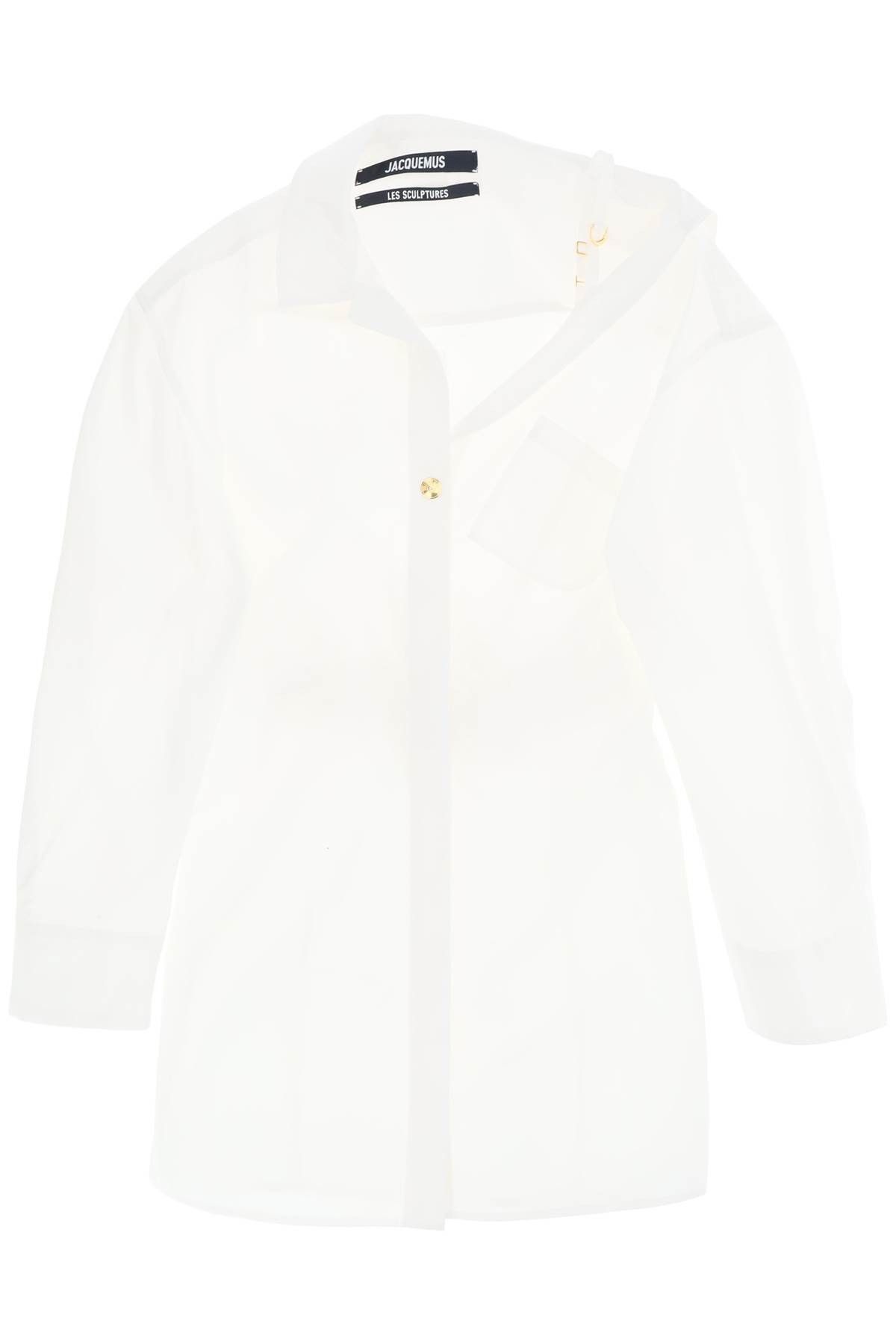 Image of Jacquemus "the Mini Shirt Dress Chemise G in Bianco, Women's (Size Small)