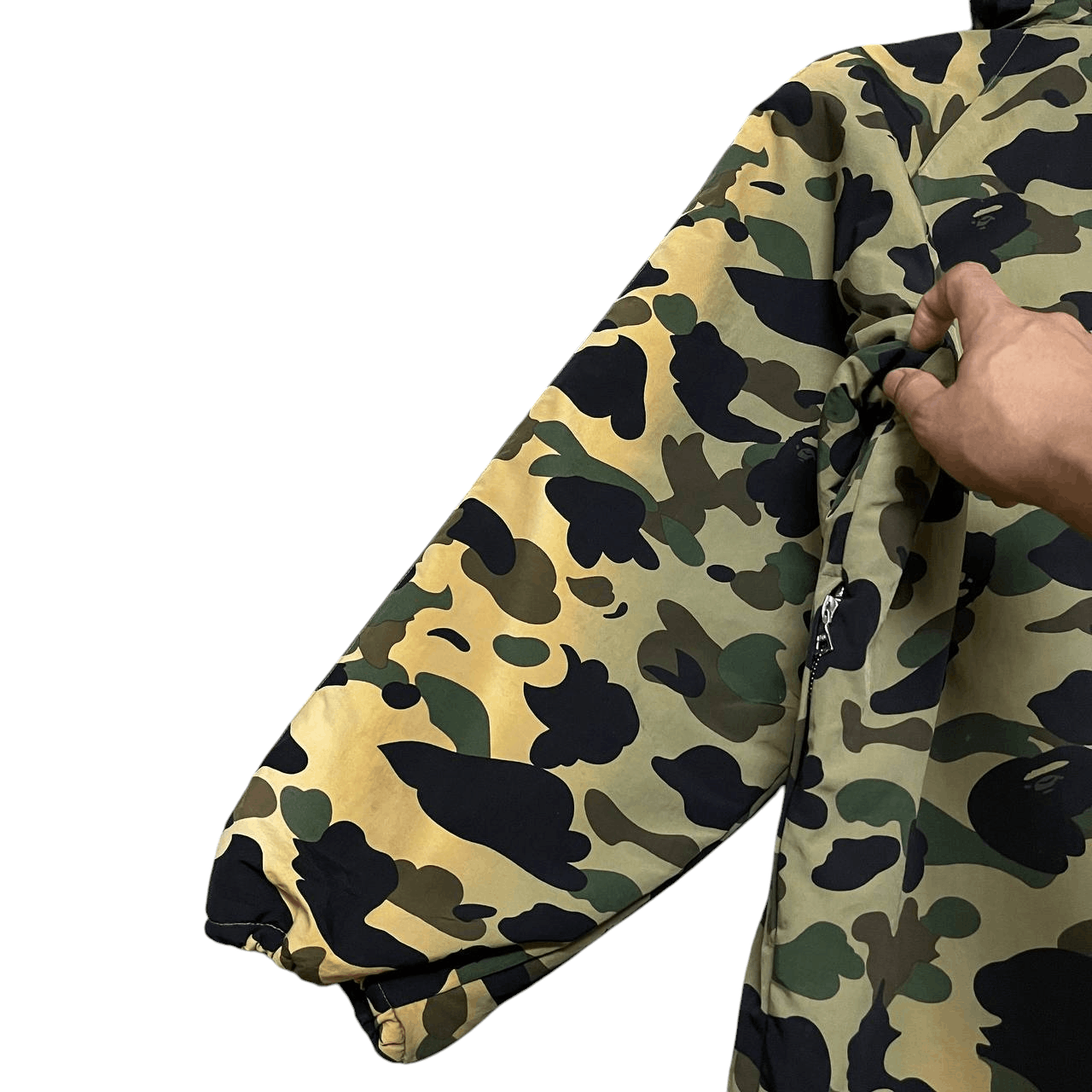 Bape Bape 1st Green Camo Half Zip Pullover Jacket Size US M / EU 48-50 / 2 - 16 Thumbnail