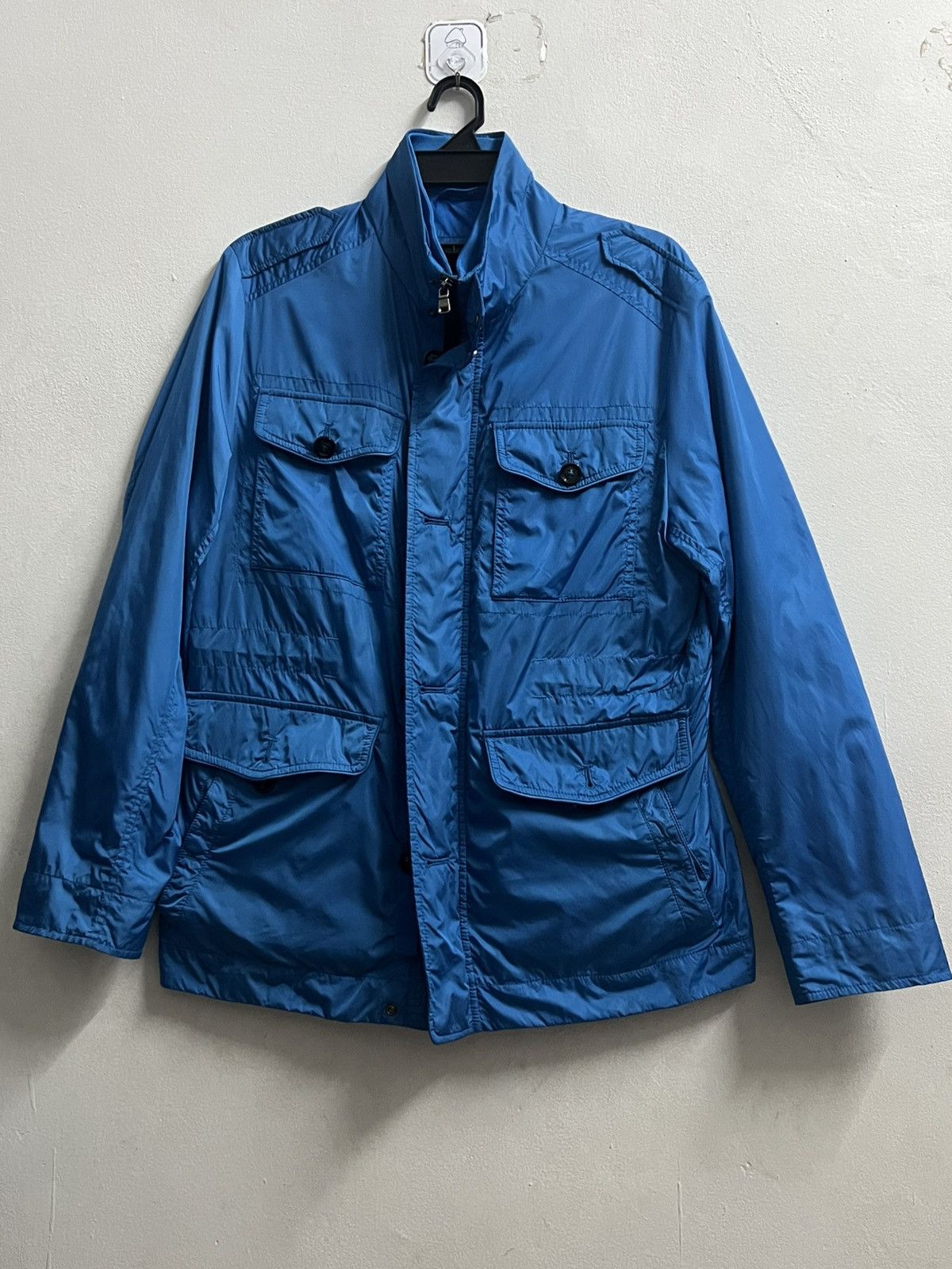 Hugo Boss Hugo boss zipper jacket 'Orgent-W' Waxed Cotton blend Size US L / EU 52-54 / 3 - 1 Thumbnail