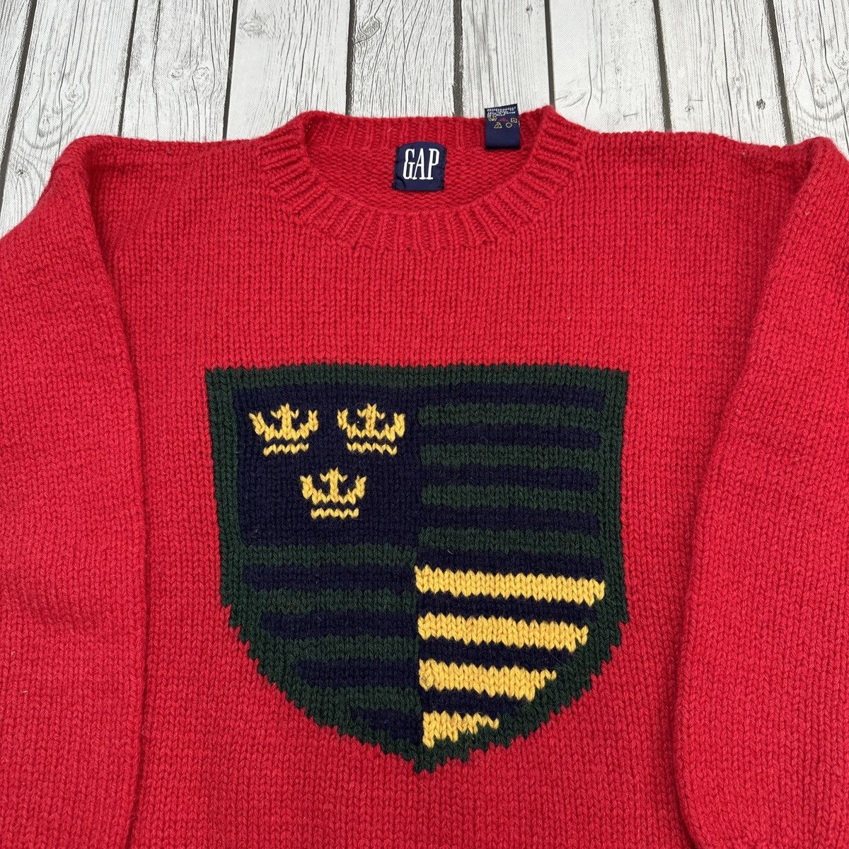 Gap × Vintage Vintage GAP hand knit sweater Size US S / EU 44-46 / 1 - 3 Thumbnail