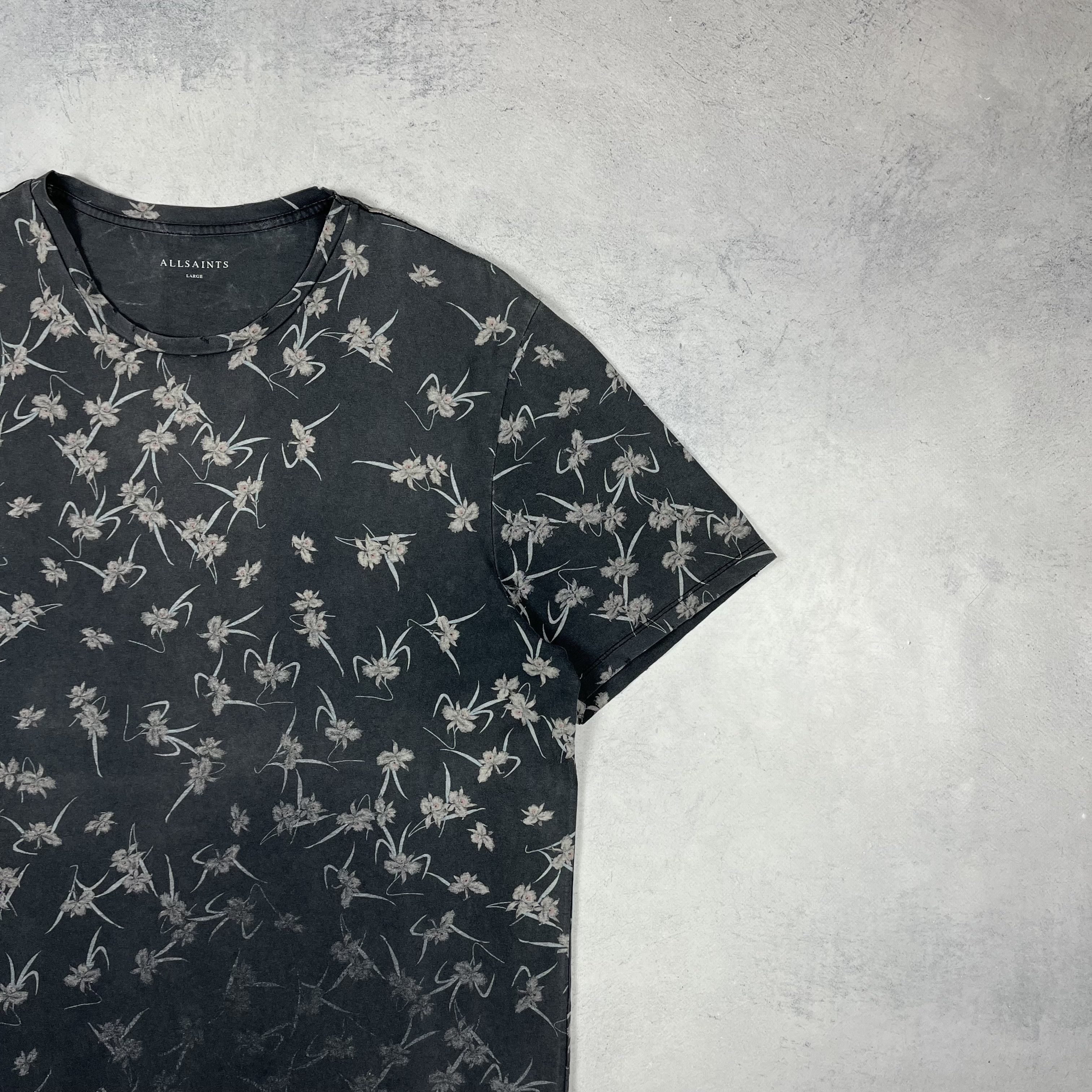 Allsaints Designer AllSaints AARU SLOUCH Graphite Grey T Shirt Size US L / EU 52-54 / 3 - 3 Thumbnail