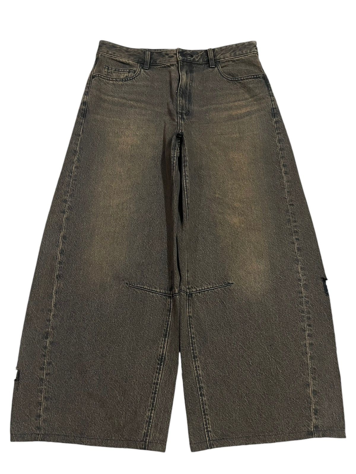 GU Vintage Japanese GU Mud Wash Style Hip Hop Baggy Jeans Size US 32 / EU 48 - 1 Thumbnail