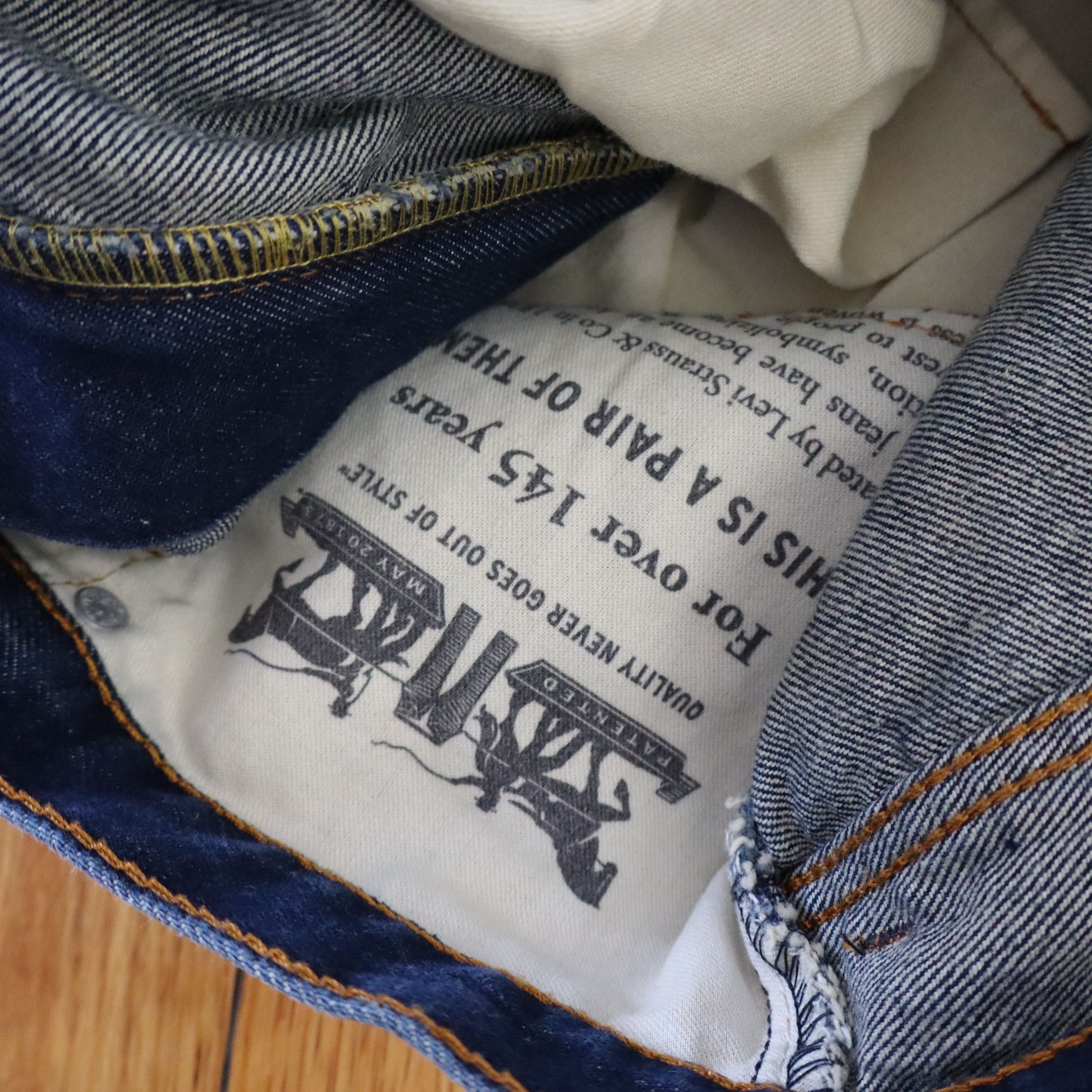 Carhartt × Dickies × Levi's Vintage Levis 569 Wide Leg Baggy Skater Denim Shorts Jorts Size US 34 / EU 50 - 4 Thumbnail