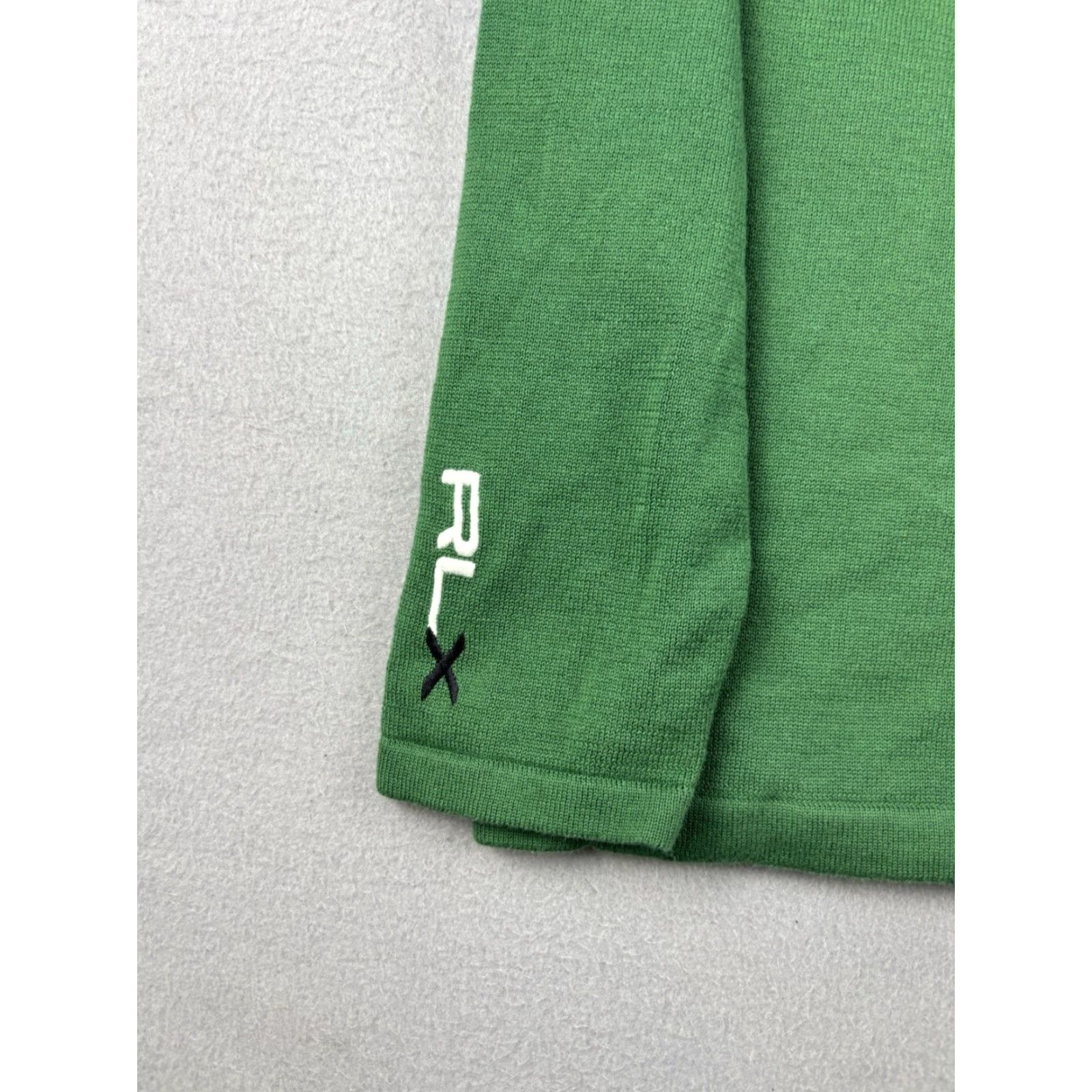 Ralph Lauren RLX Ralph Lauren Sweater Men’s Size Small Green Mock Neck Pullover 1/4 Zip Golf Bethpage Black PGA Tour Solid Knit Size US S / EU 44-46 / 1 - 2 Thumbnail