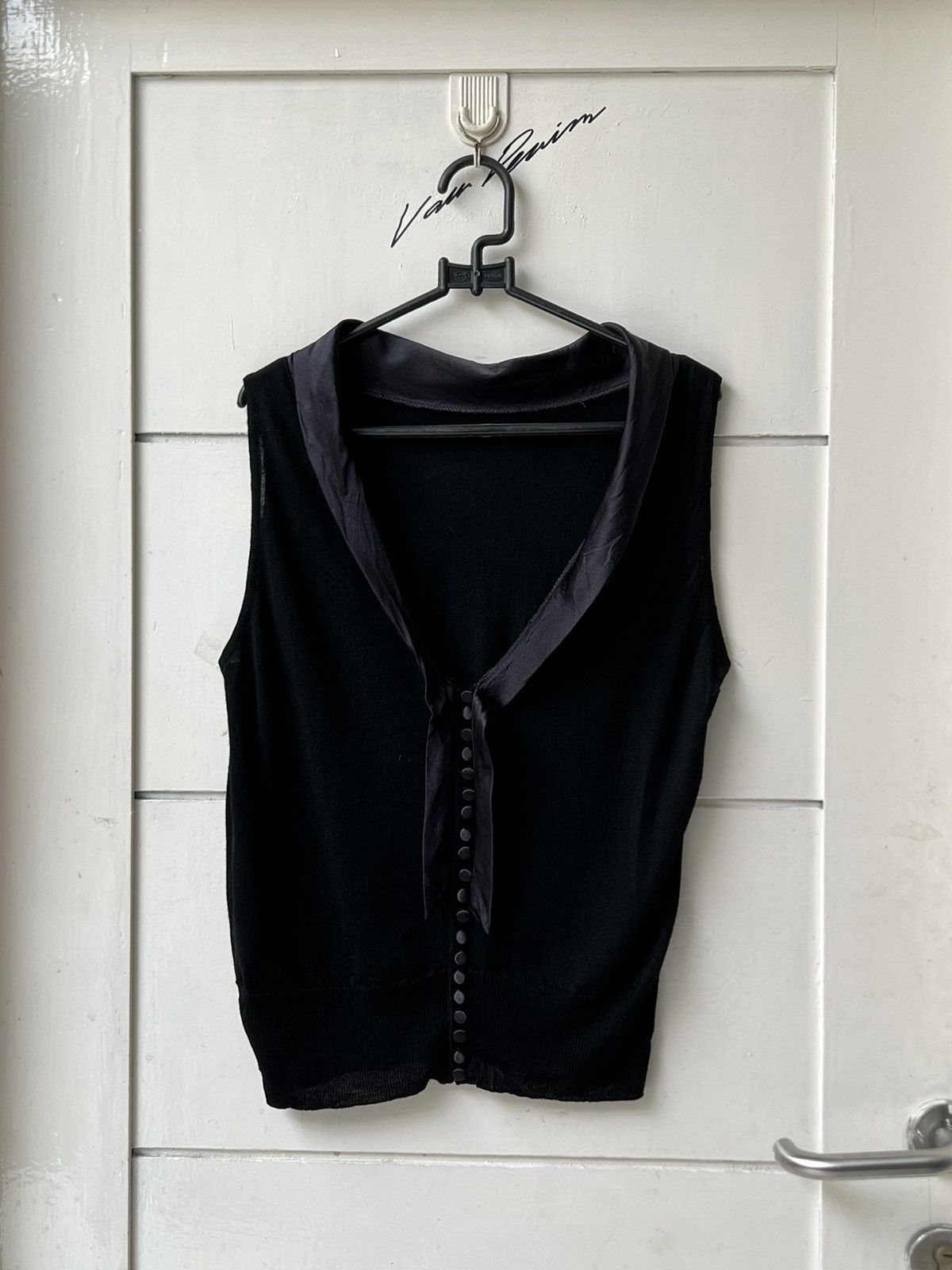 Sportmax SPORTMAX Black Sleeveless T-shirt Size XS / US 0-2 / IT 36-38 - 1 Thumbnail