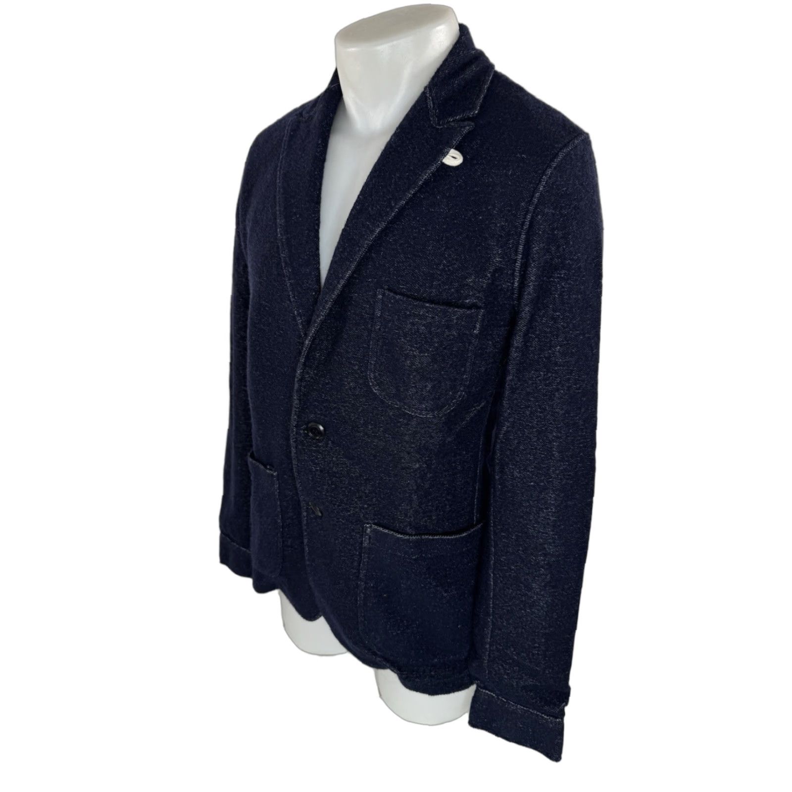 Oliver Spencer Oliver Spencer Blazer Mens S Wool Blend Lounge Jacket Blue EXCELLENT Stocked ZZ7 Size 36R - 1 Thumbnail