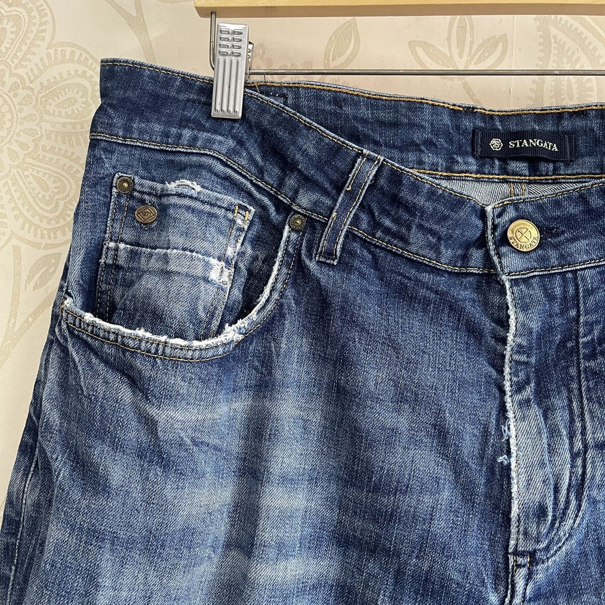 Vintage Vintage Stangata Italy Distressed Denim Size US 36 / EU 52 - 8 Thumbnail
