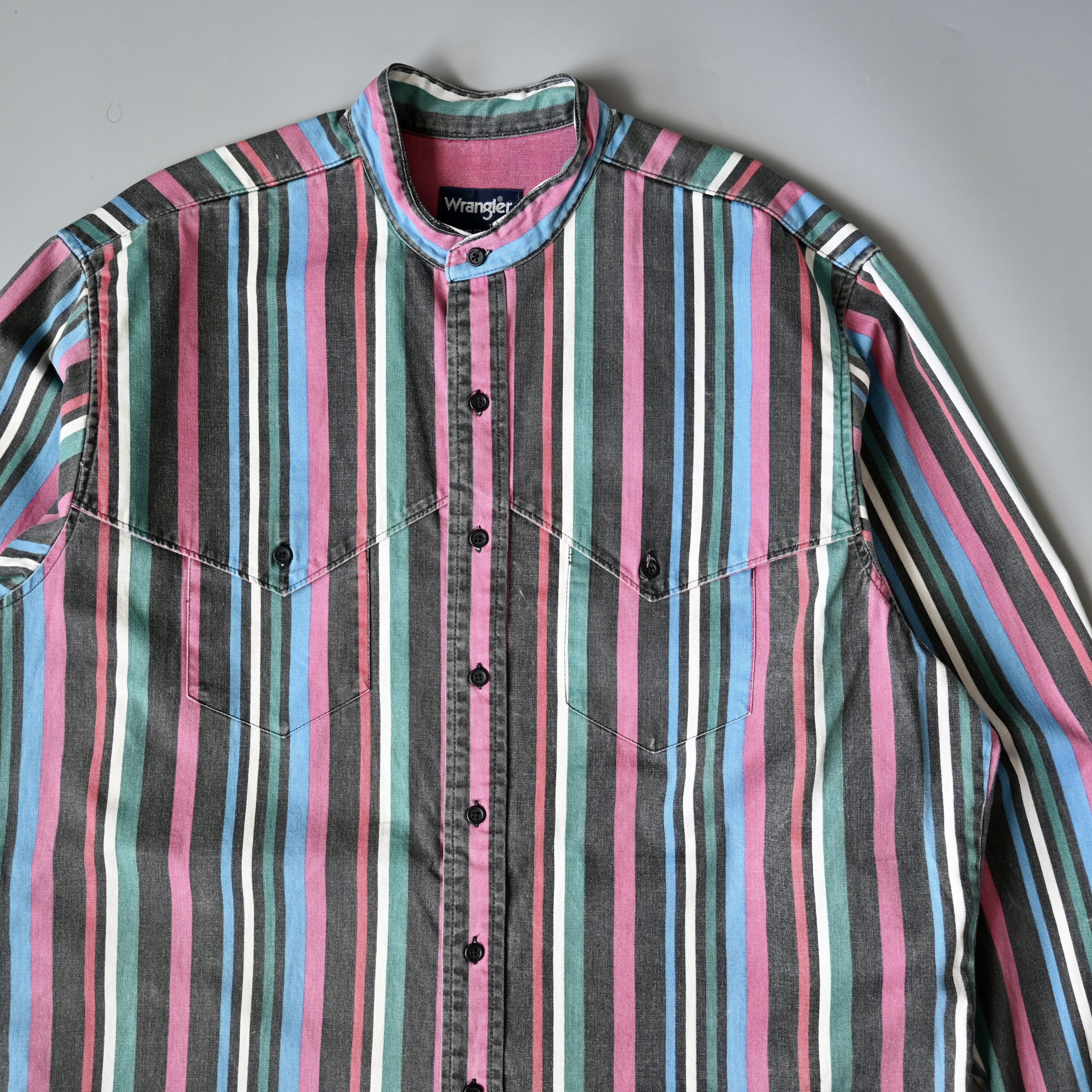 Vintage Custom collar, VTG Wrangler Brushpopper cape shirt 17.5-35 Size US XL / EU 56 / 4 - 1 Thumbnail