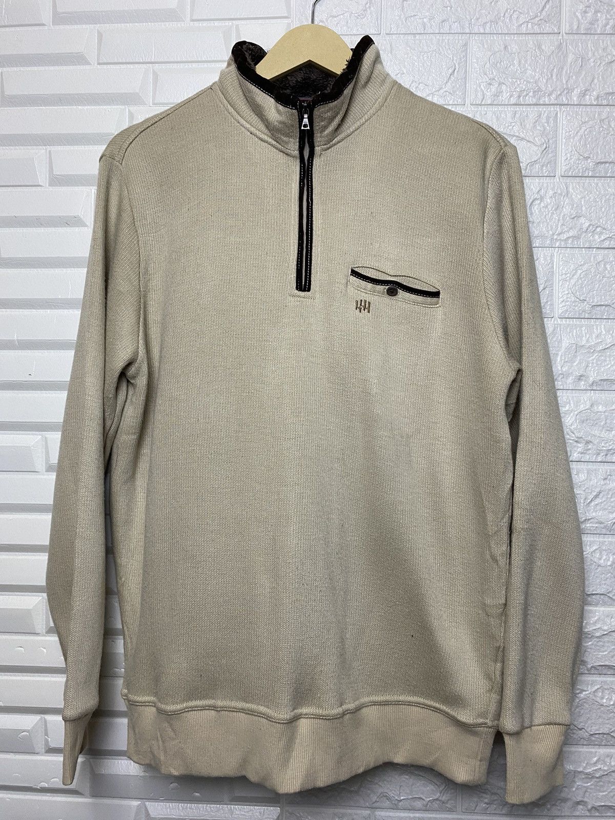 Japanese Brand × Kansai Yamamoto × Vintage KANSAI YAMAMOTO Sweater Half Zip Long Sleeve Size US M / EU 48-50 / 2 - 3 Thumbnail