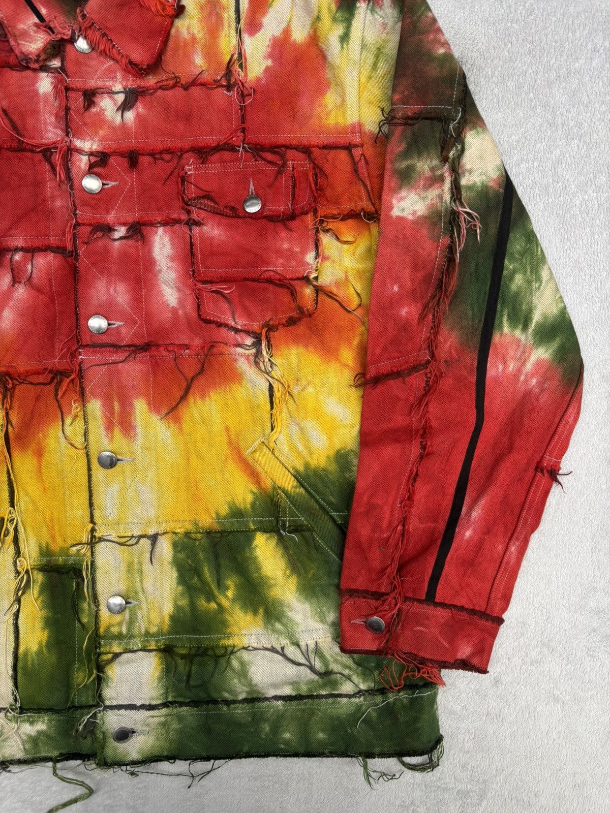 NEXUSVII Rare NexusVII x Psychopath Deconstructed Denim Jacket Size US XL / EU 56 / 4 - 8 Thumbnail