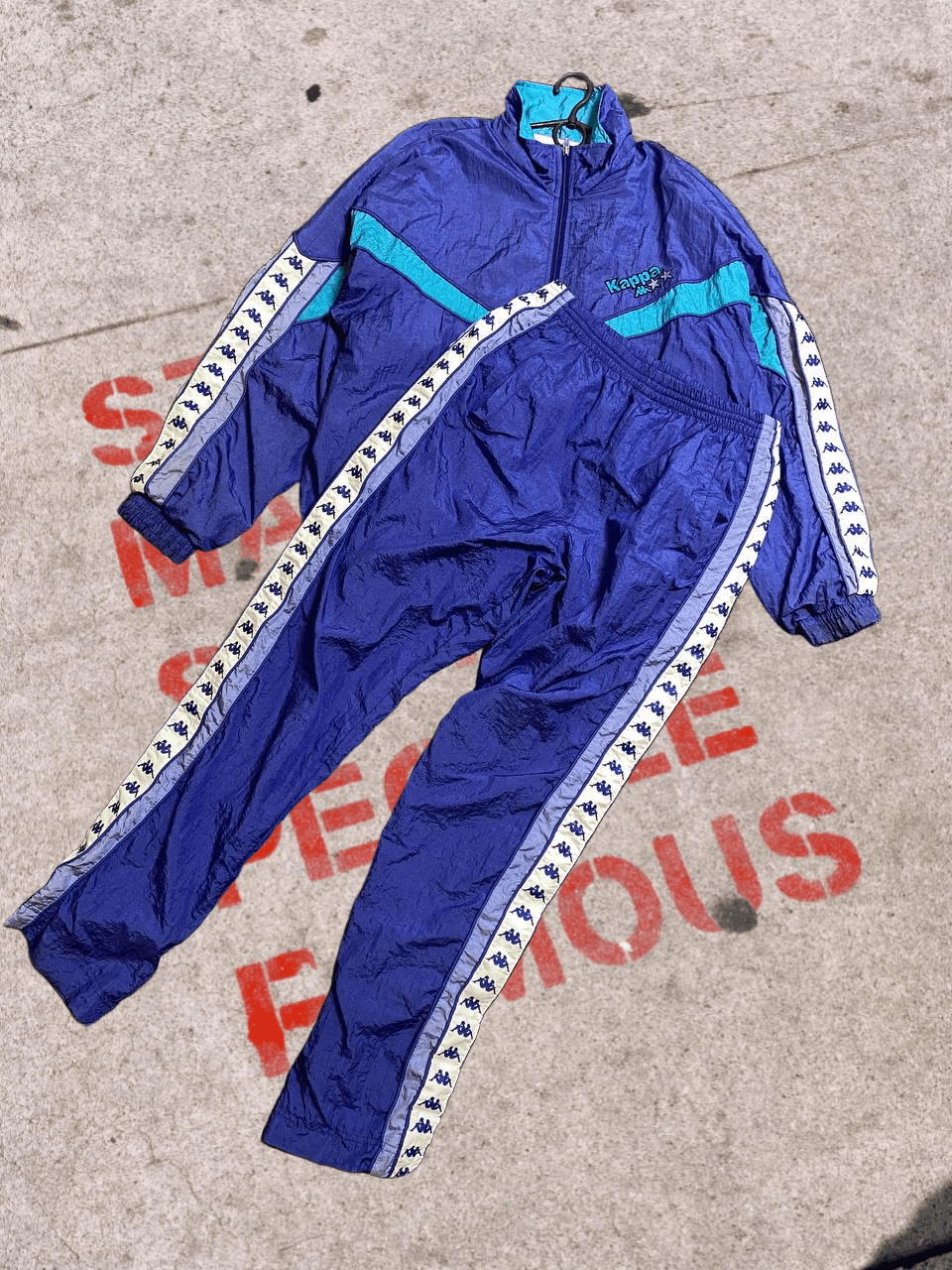 Kappa Vintage Kappa lampas track suit Size US XL / EU 56 / 4 - 1 Thumbnail